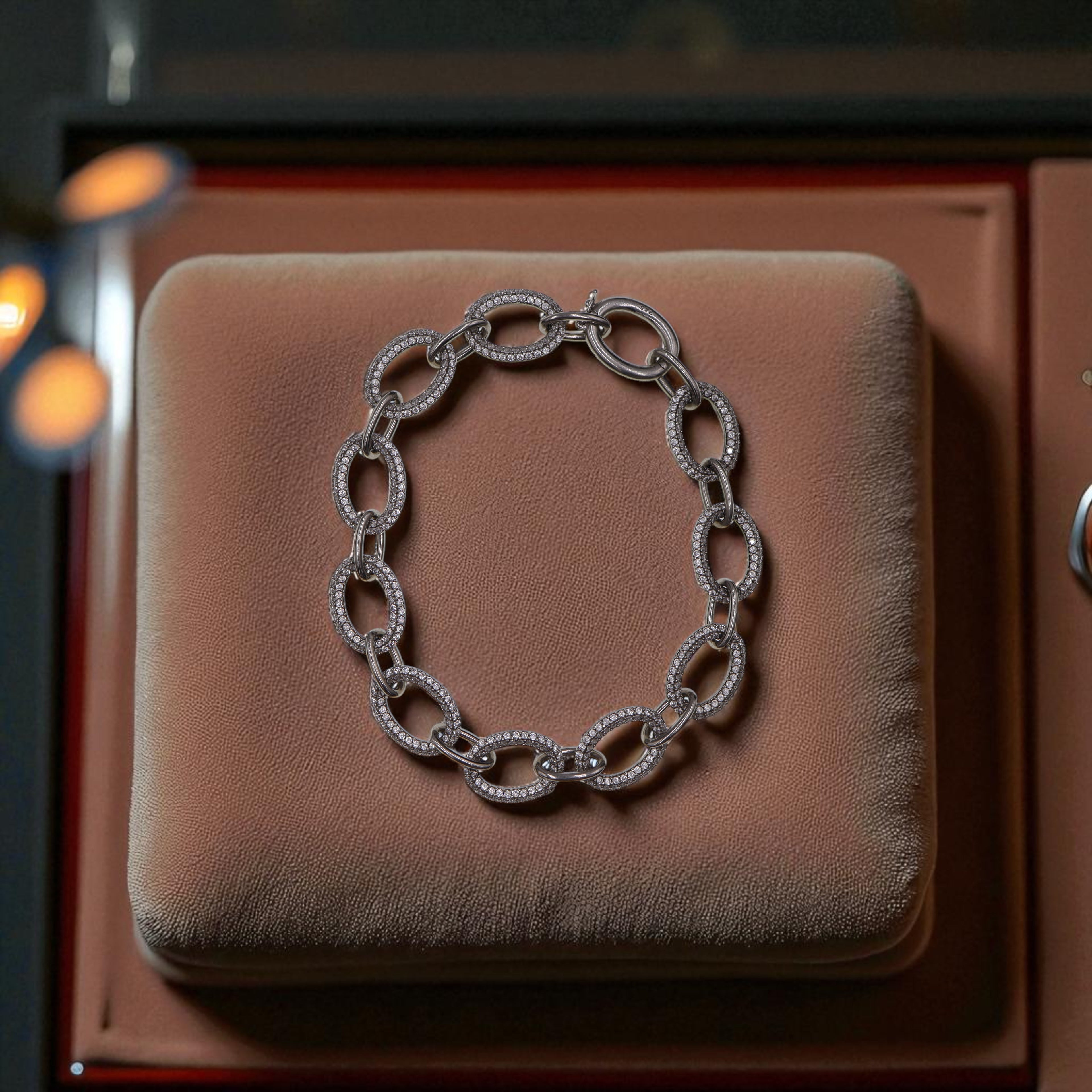 Pulsera De Plata .925 Estilo Circulos