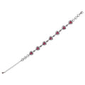 Pulsera De Plata .925 Estilo Corazones