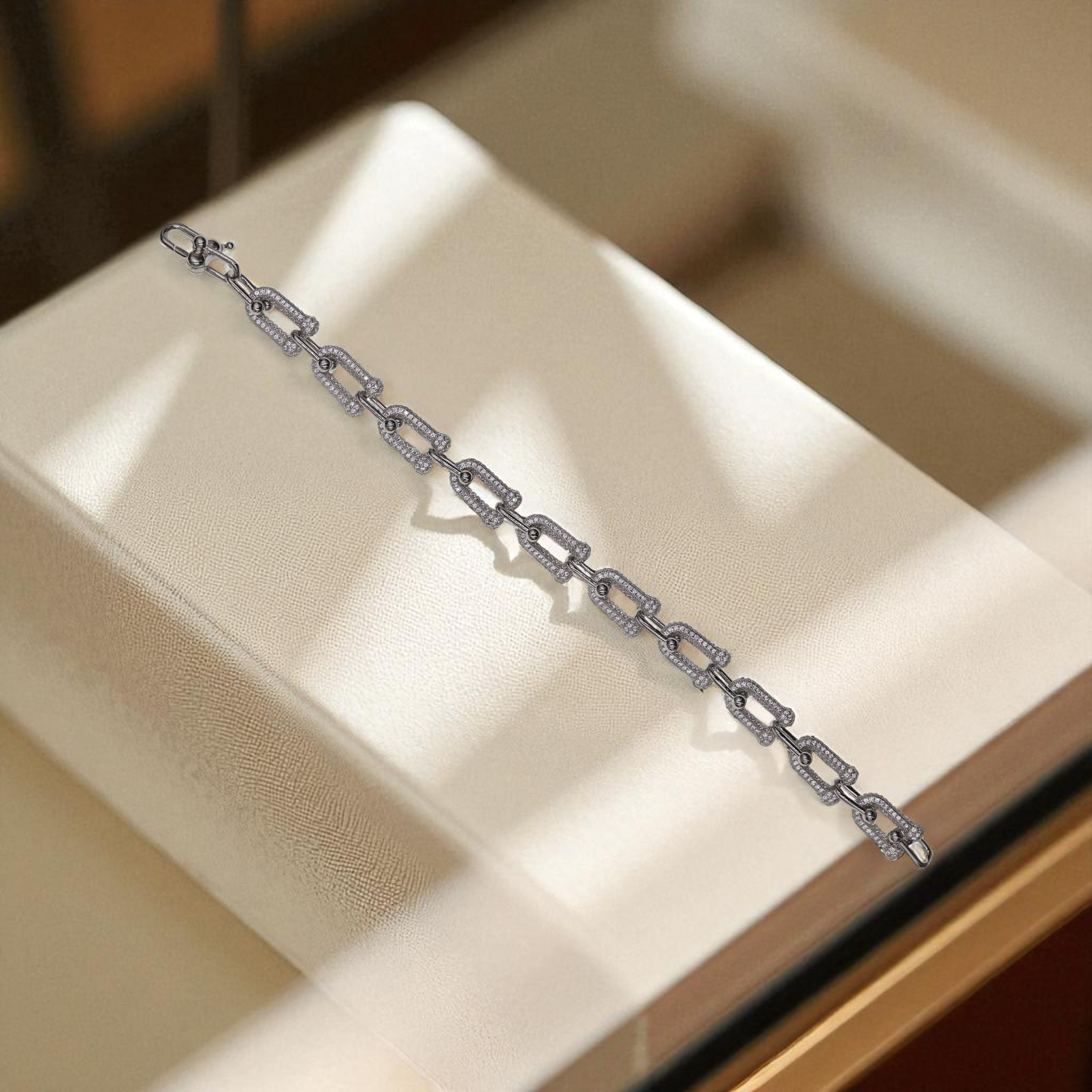 Pulsera De Plata .925 Estilo Eslabones