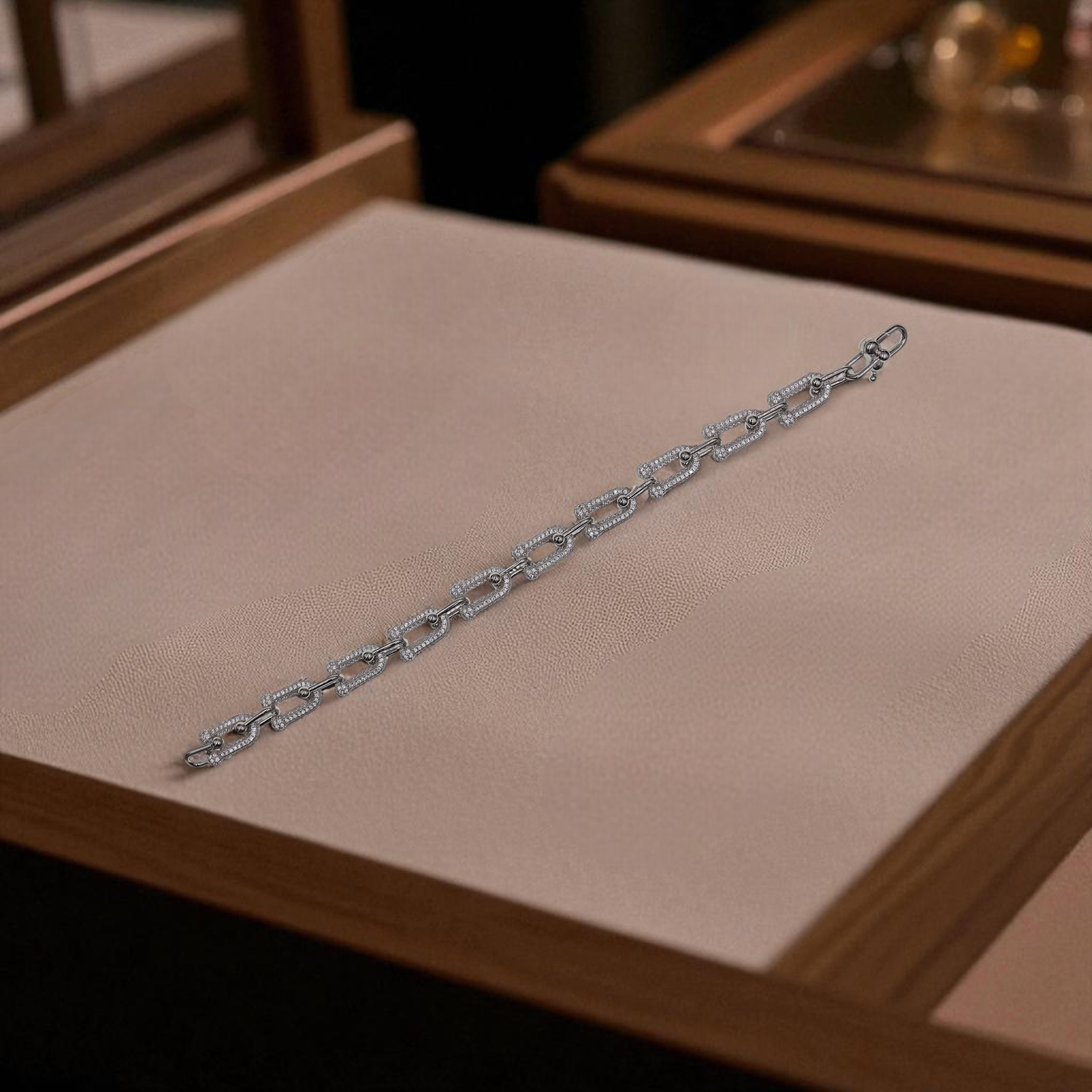 Pulsera De Plata .925 Estilo Eslabones