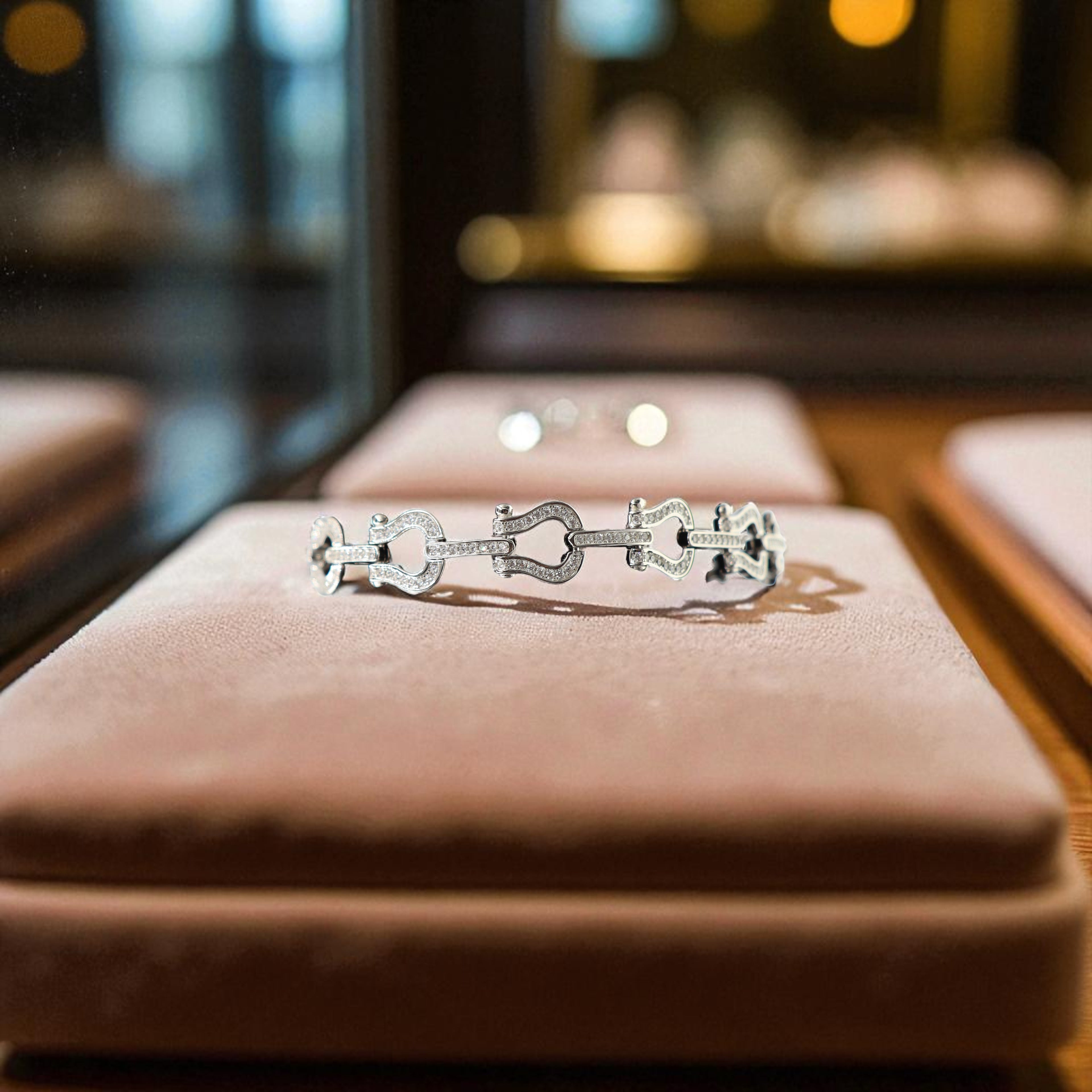 Pulsera De Plata .925 Eslabon Herradura