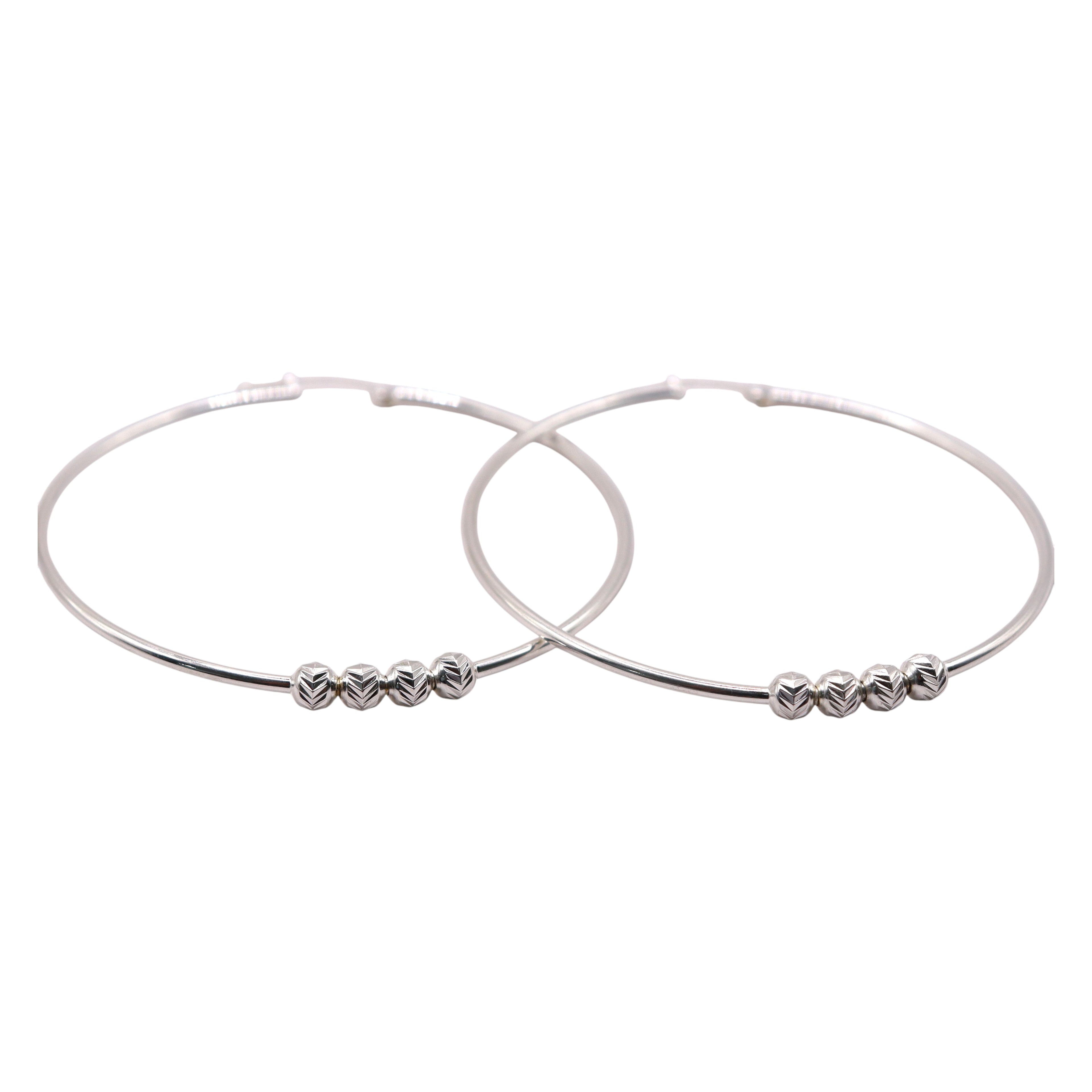 Aretes Arracada Grande Bolitas En Plata .925