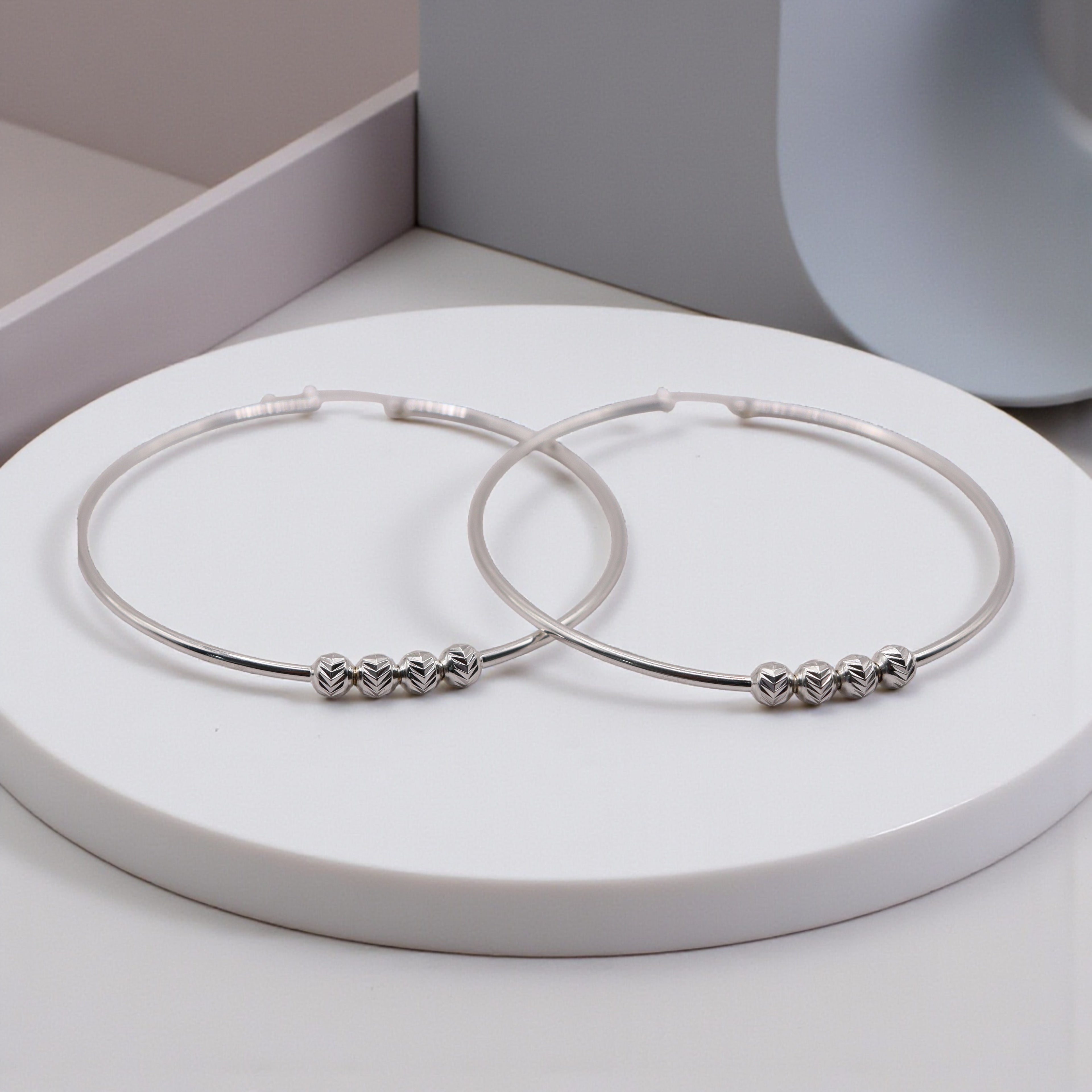 Aretes Arracada Grande Bolitas En Plata .925