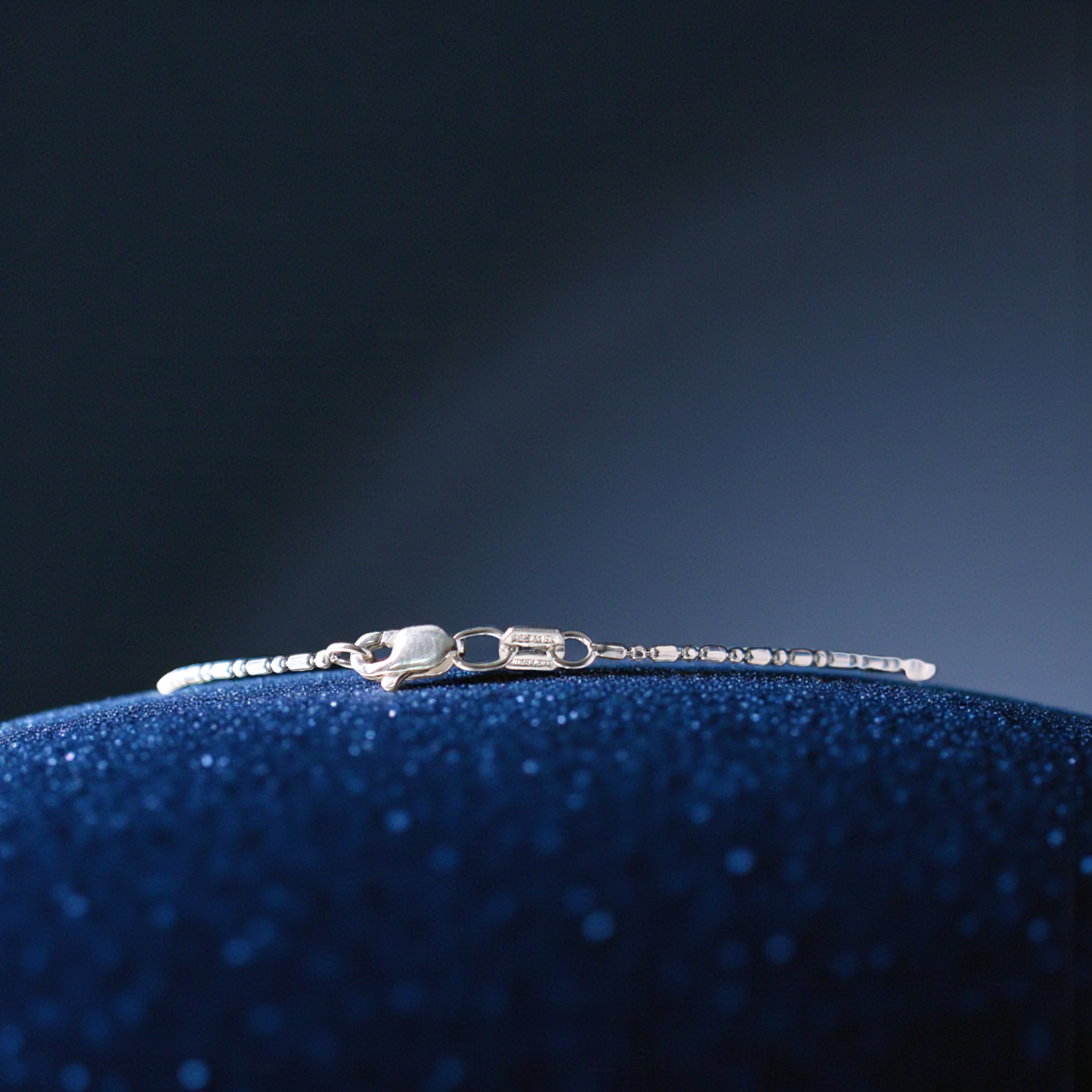 Pulsera Tipo Bolitas Plata .925 |  18 Cm