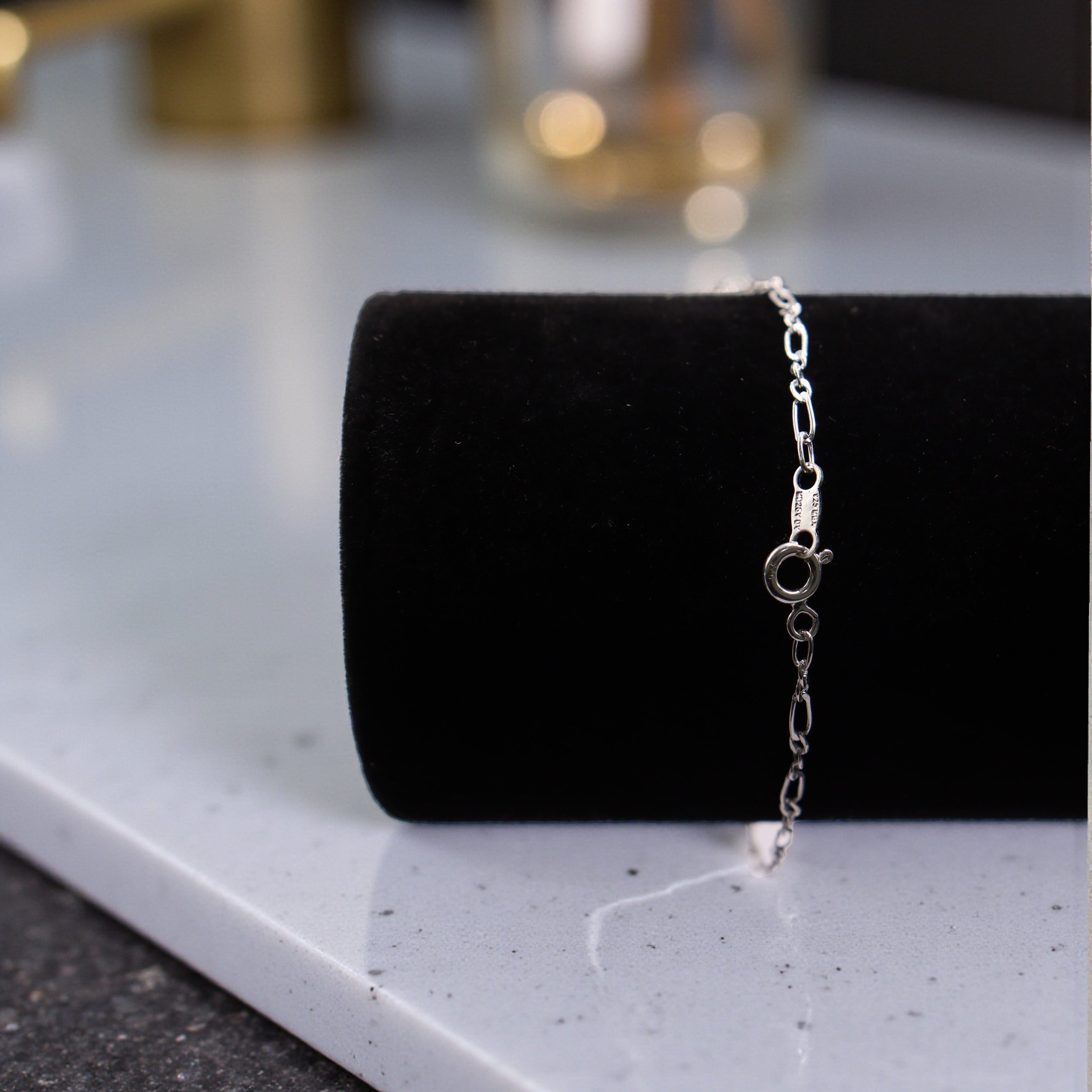 Pulsera Fígaro 2x1 Plata .925 |   18 Cm