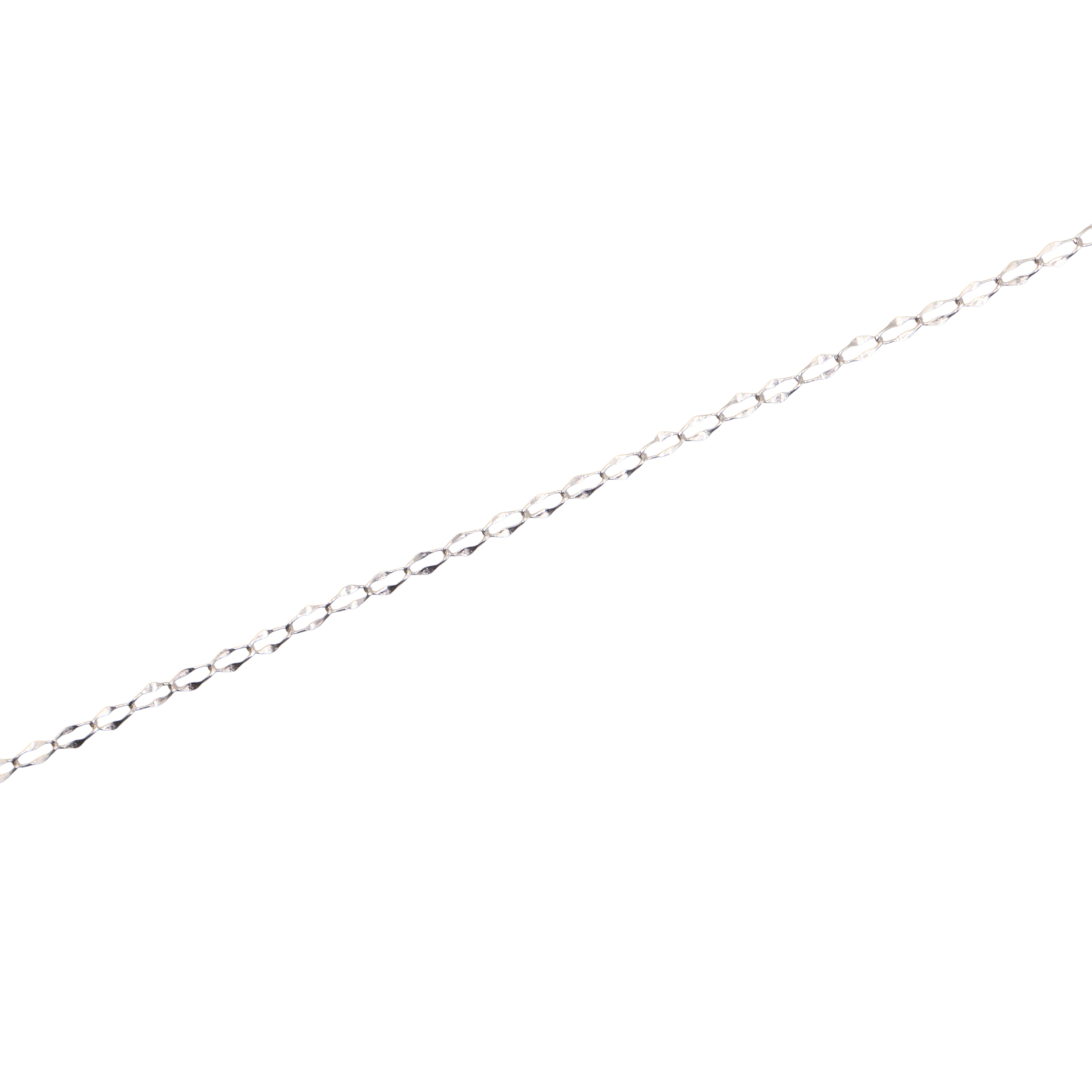 Pulsera Figaro Forjado Plata .925  18 Cm