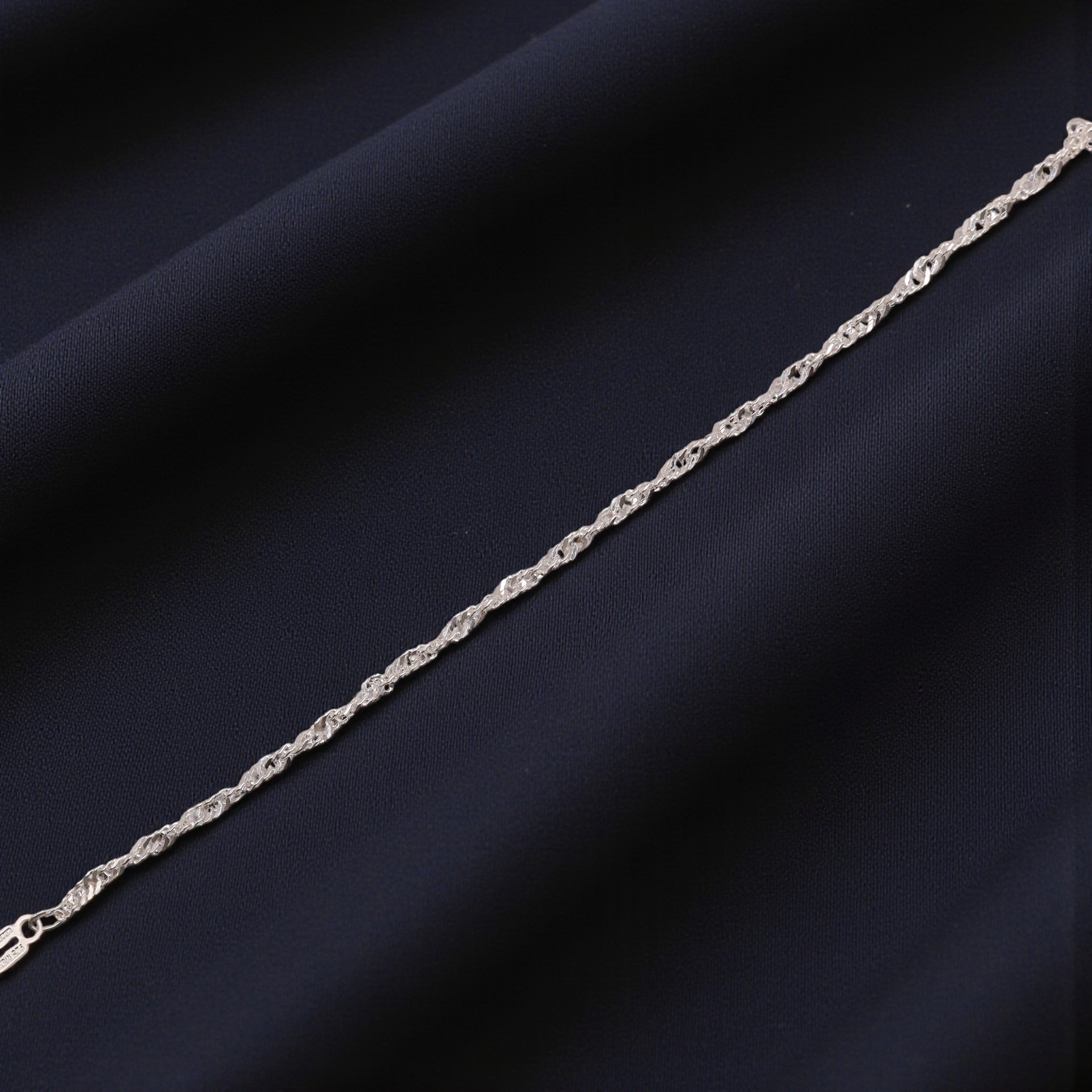 Pulsera Singapur Plata .925 |  17.5 Cm