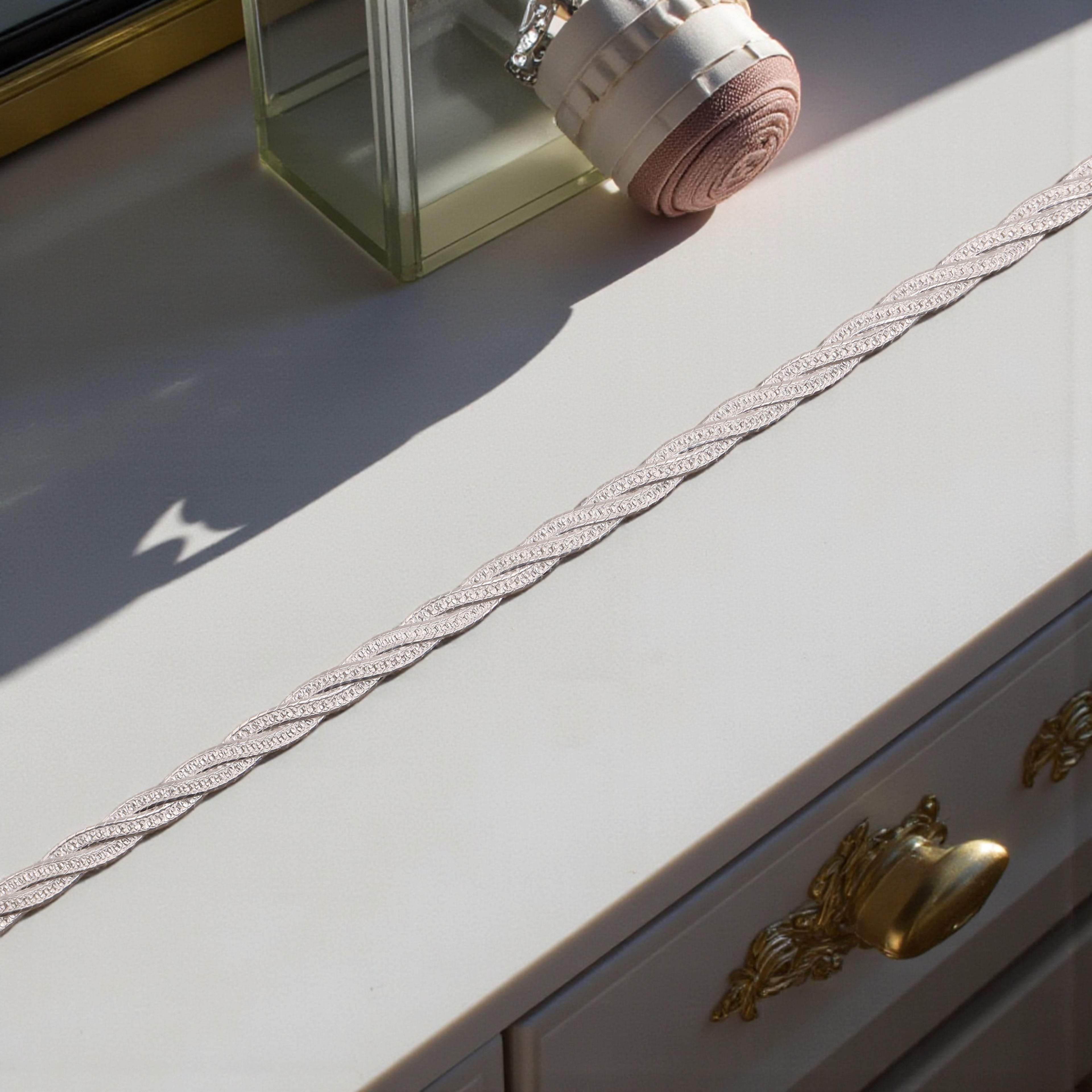 Pulsera Trenzada De Plata .925 | 18 Cm