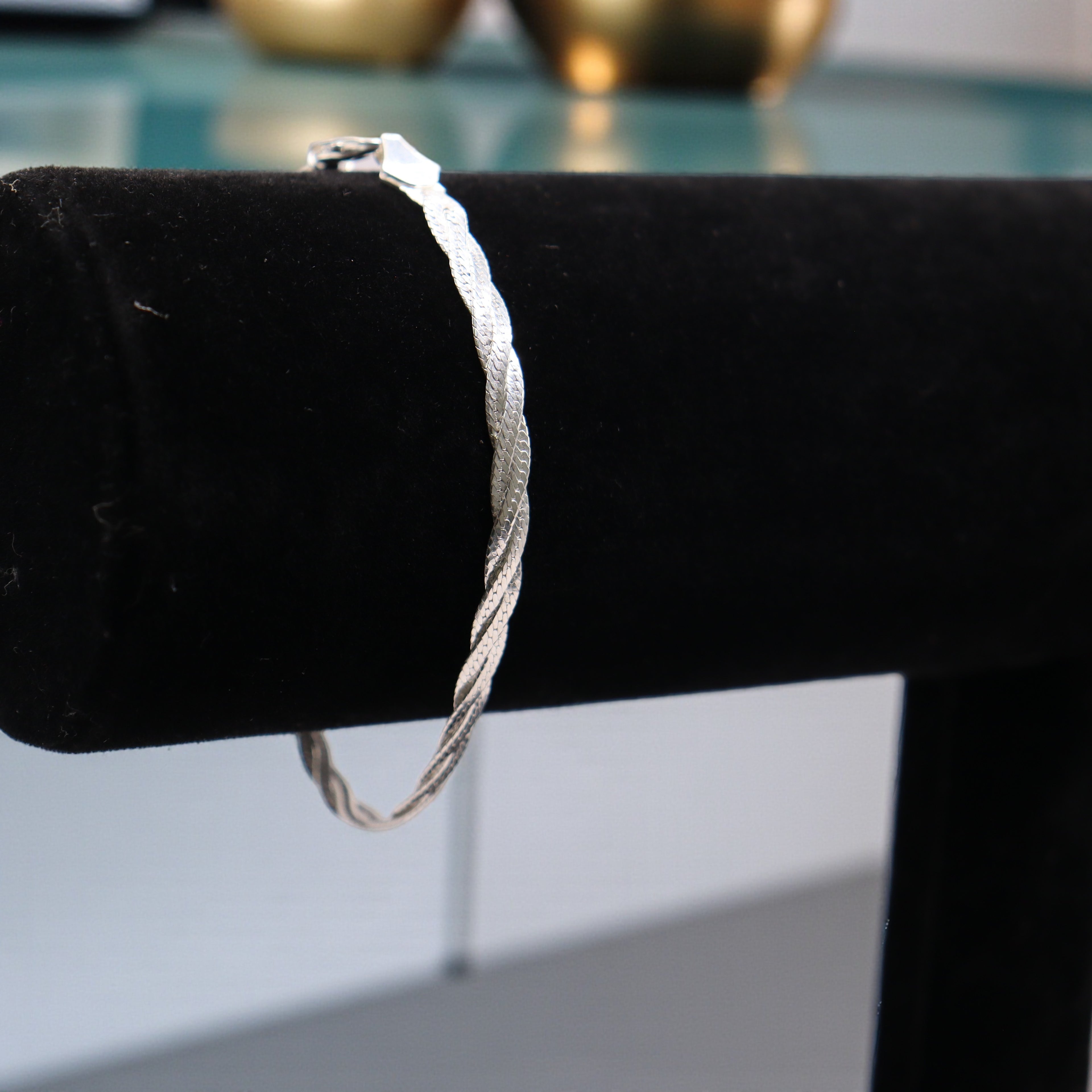 Pulsera Trenzada De Plata .925 | 18 Cm