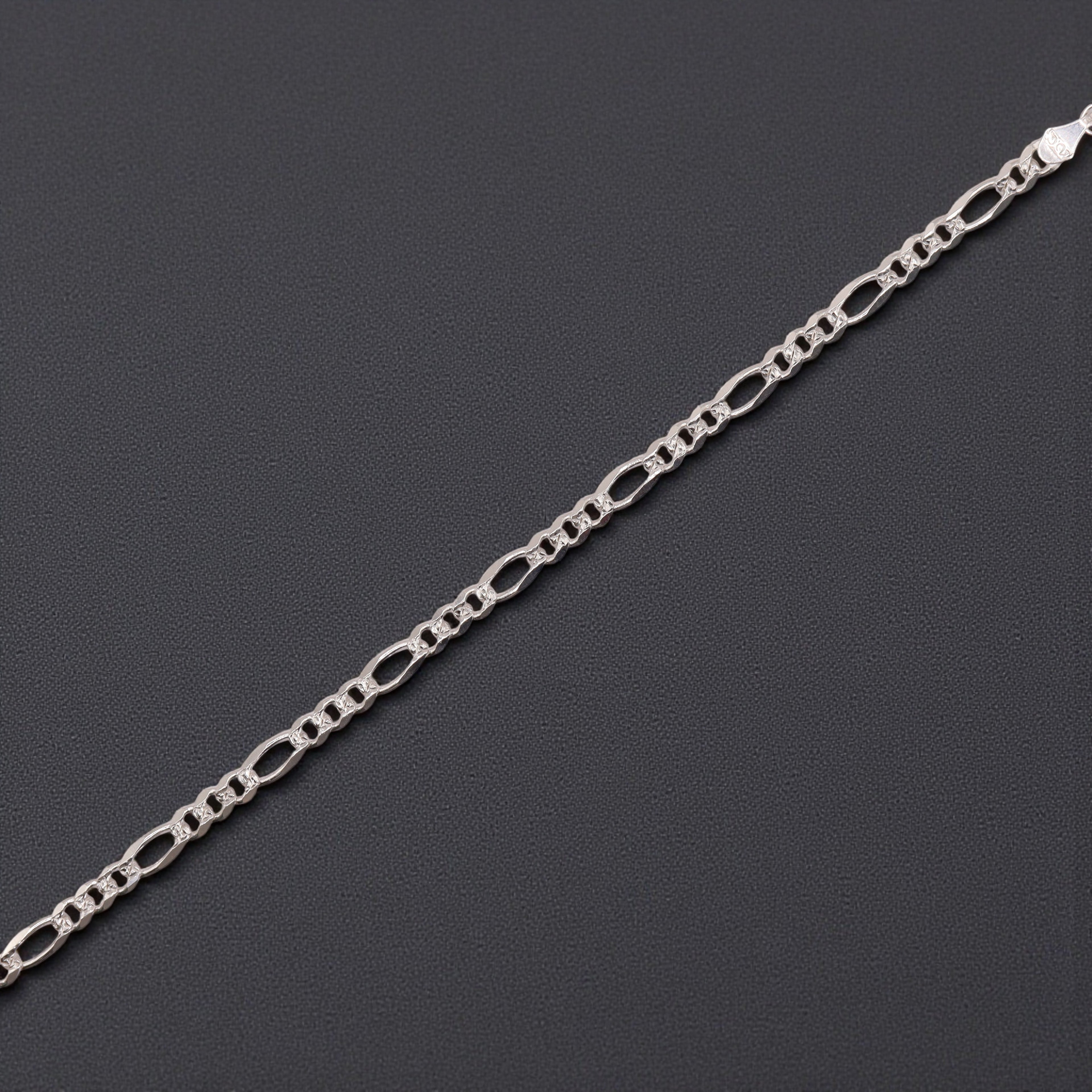 Pulsera Cartier Diamantada Plata .925 | Jozep Joyería Plateado 19.5 Cm