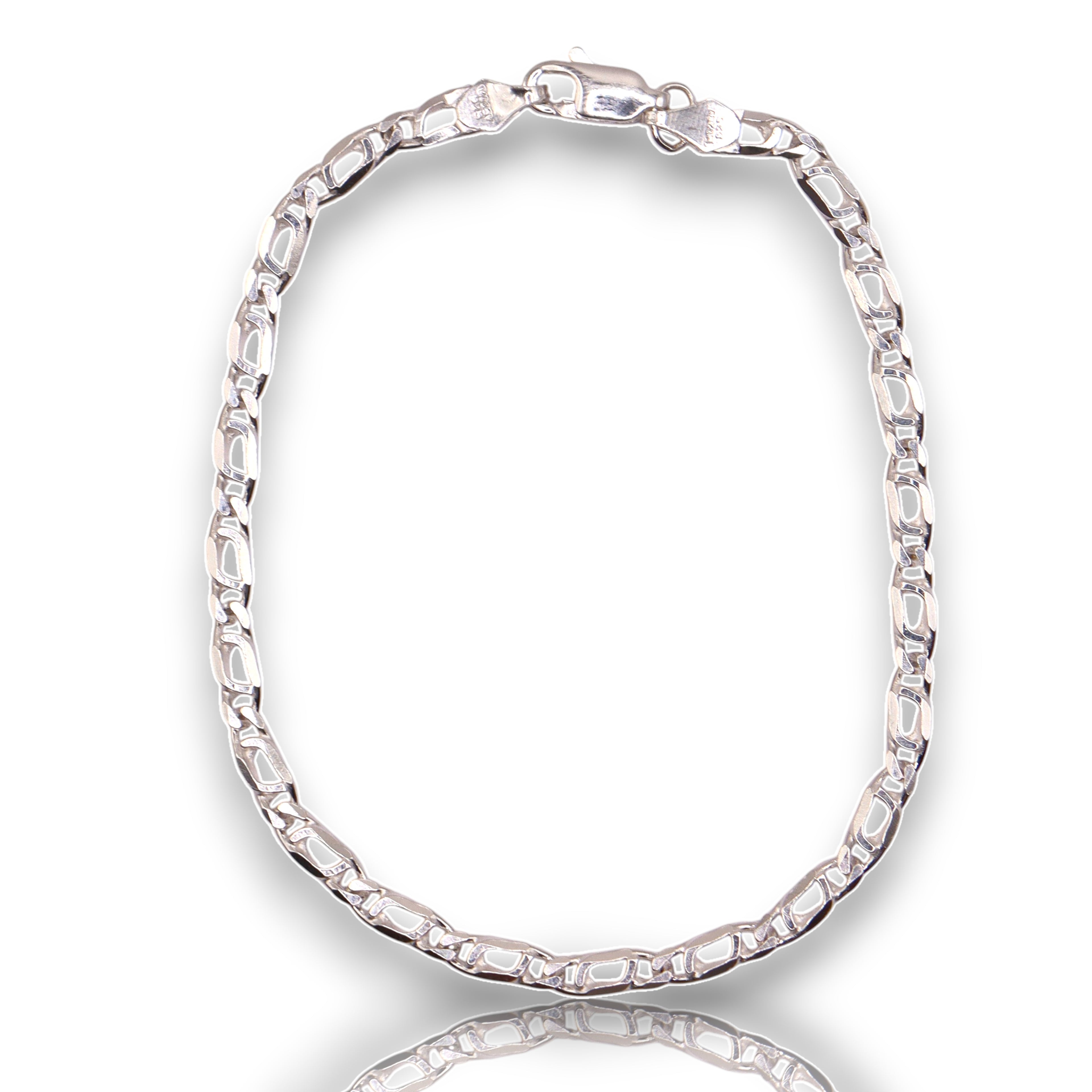 Pulsera Perniche Plata .925 | Jozep Joyería Plateado 19 Cm