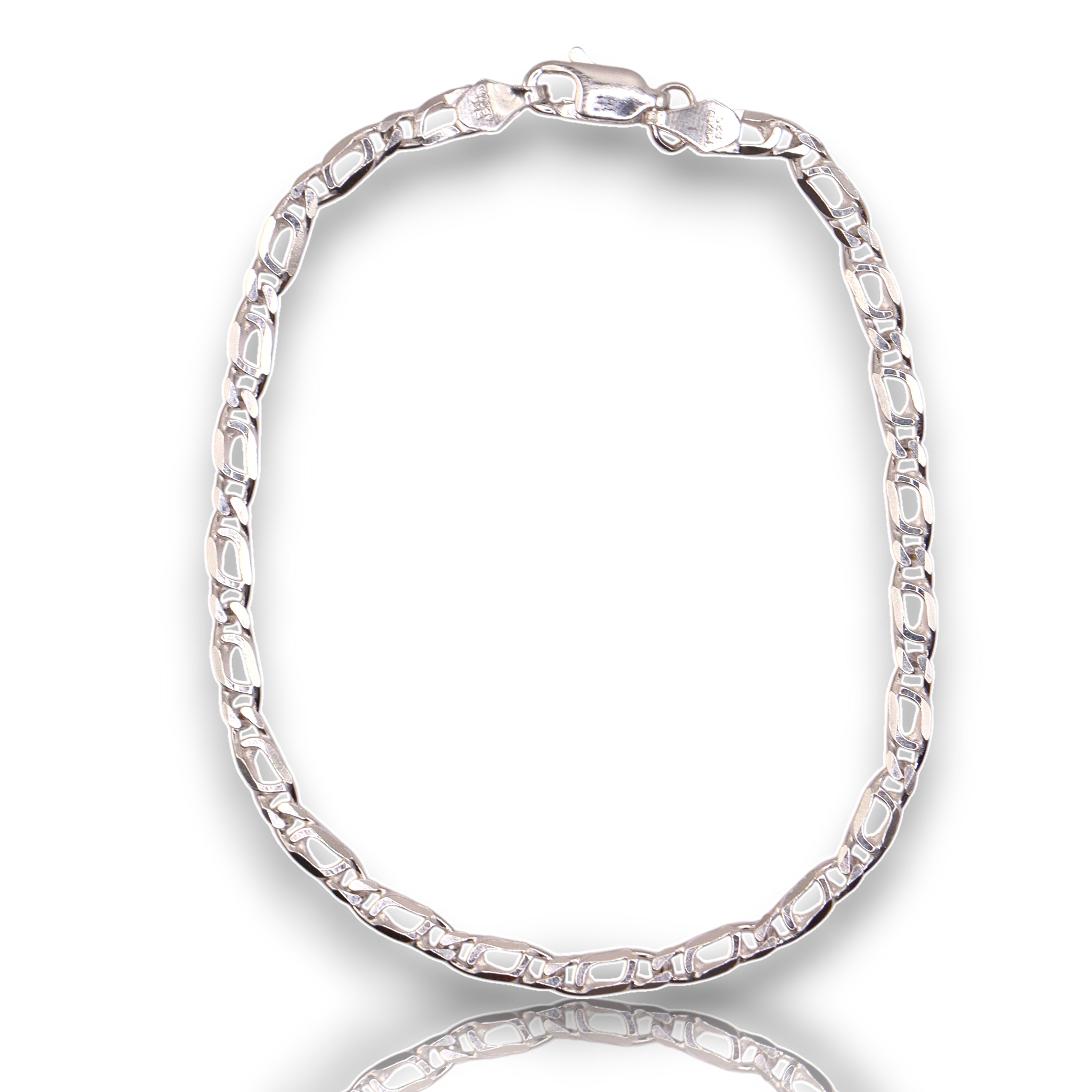 Pulsera Perniche Plata .925 | Jozep Joyería Plateado 19 Cm