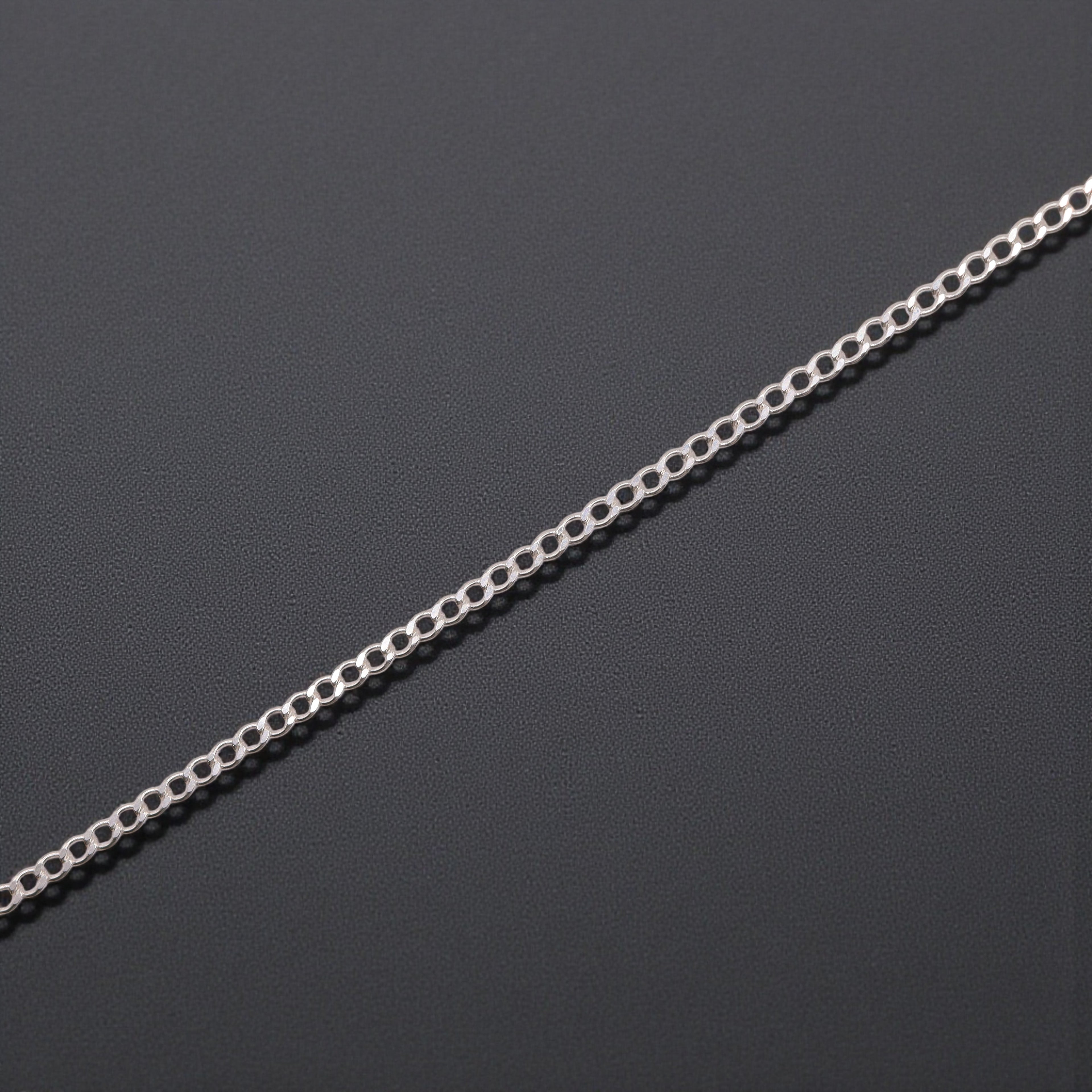 Pulsera Cubana Plata .925 | Jozep Joyería Plateado 17.5 Cm