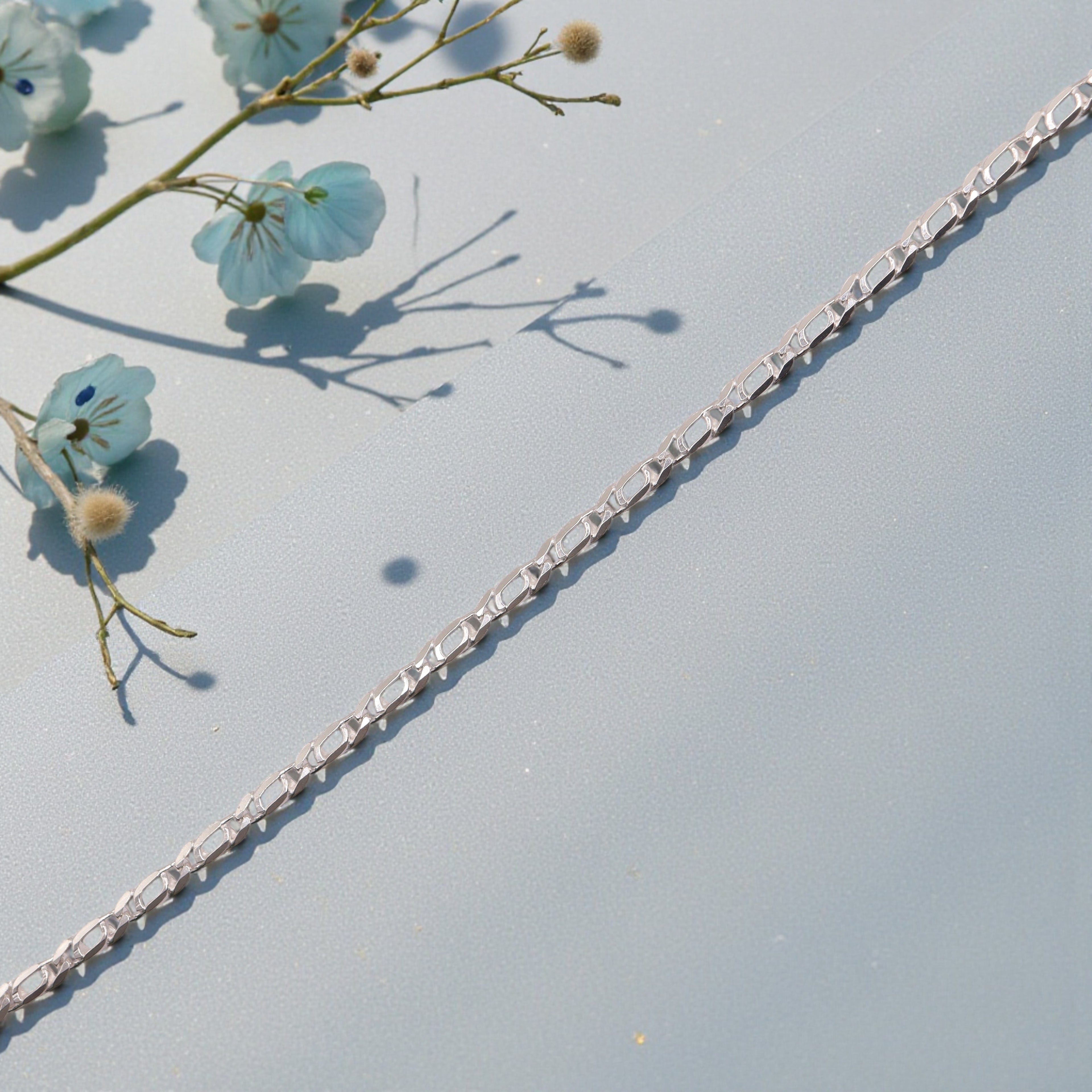 Pulsera Perniche Plata .925 | Jozep Joyería Plateado 19 Cm