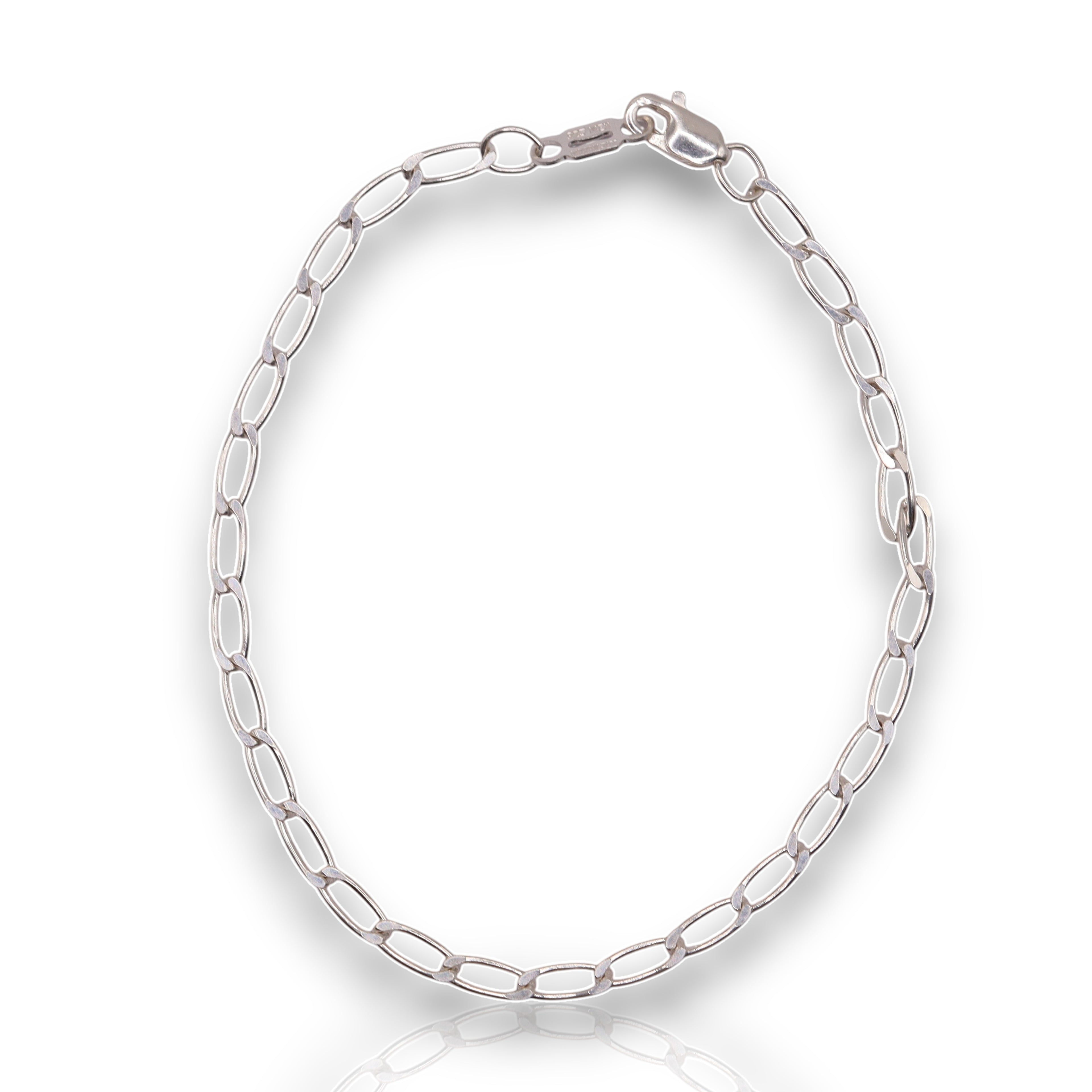 Pulsera Tejido Inglés Plata .925 | 18 Cm