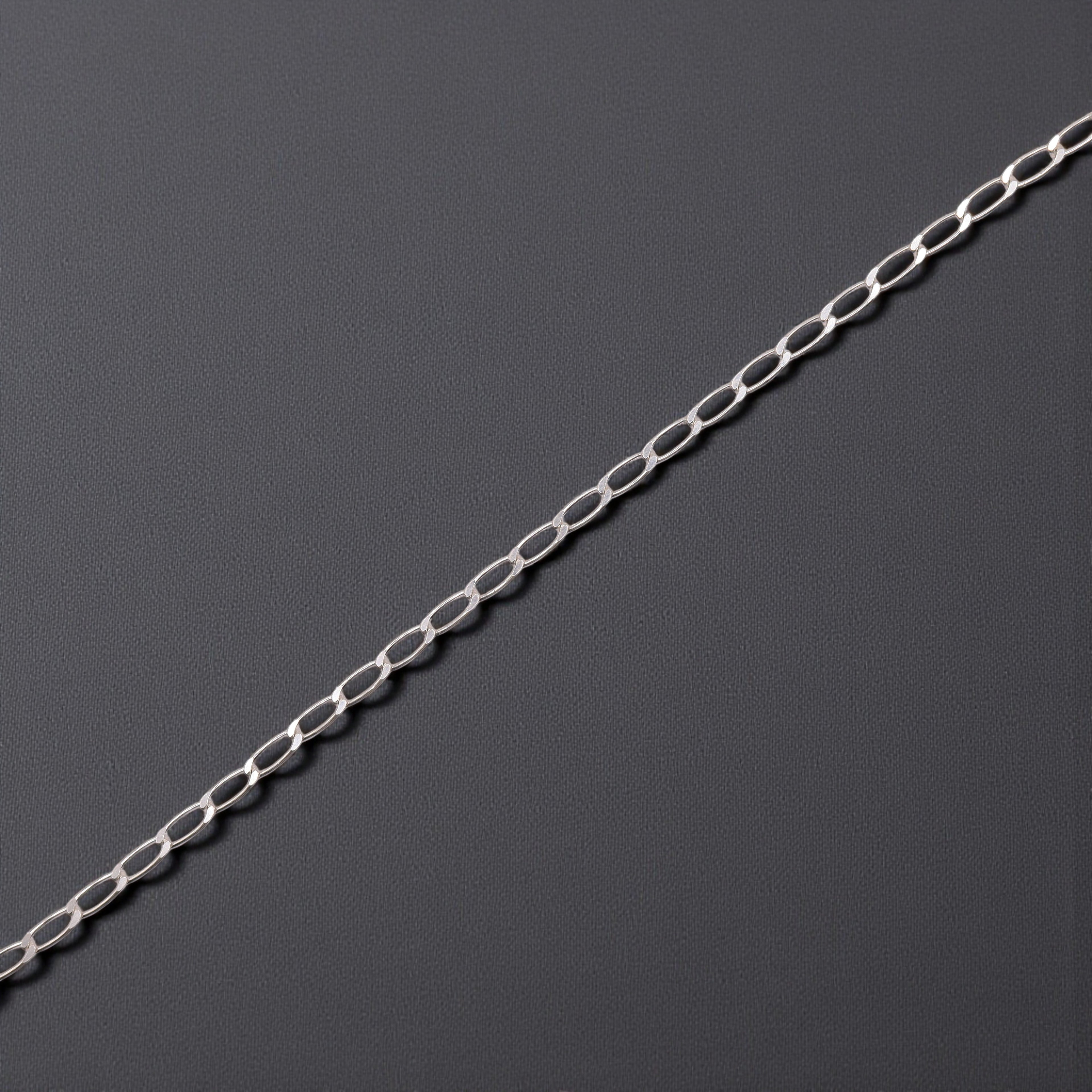 Pulsera Tejido Inglés Plata .925 | 18 Cm