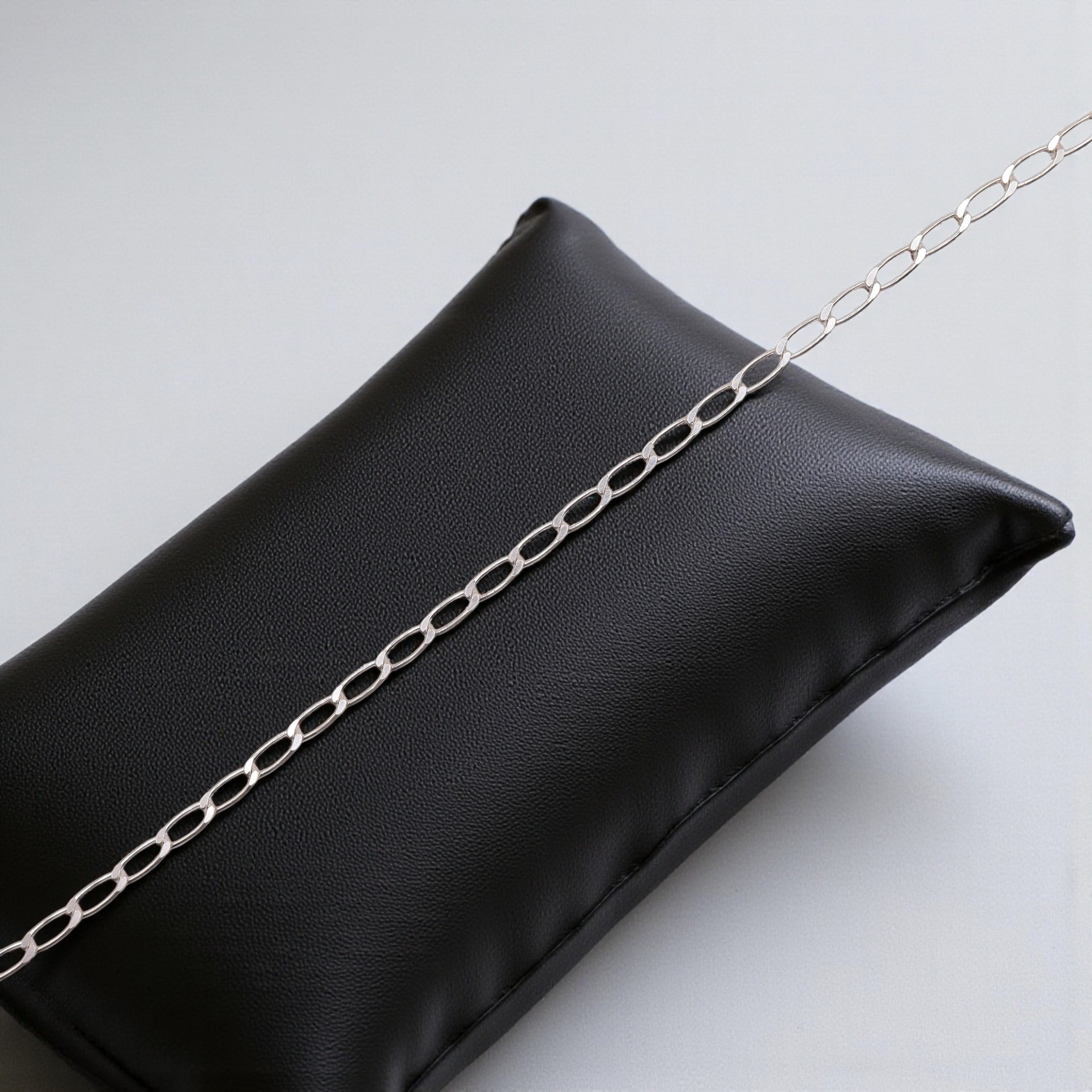 Pulsera Tejido Inglés Plata .925 | 18 Cm