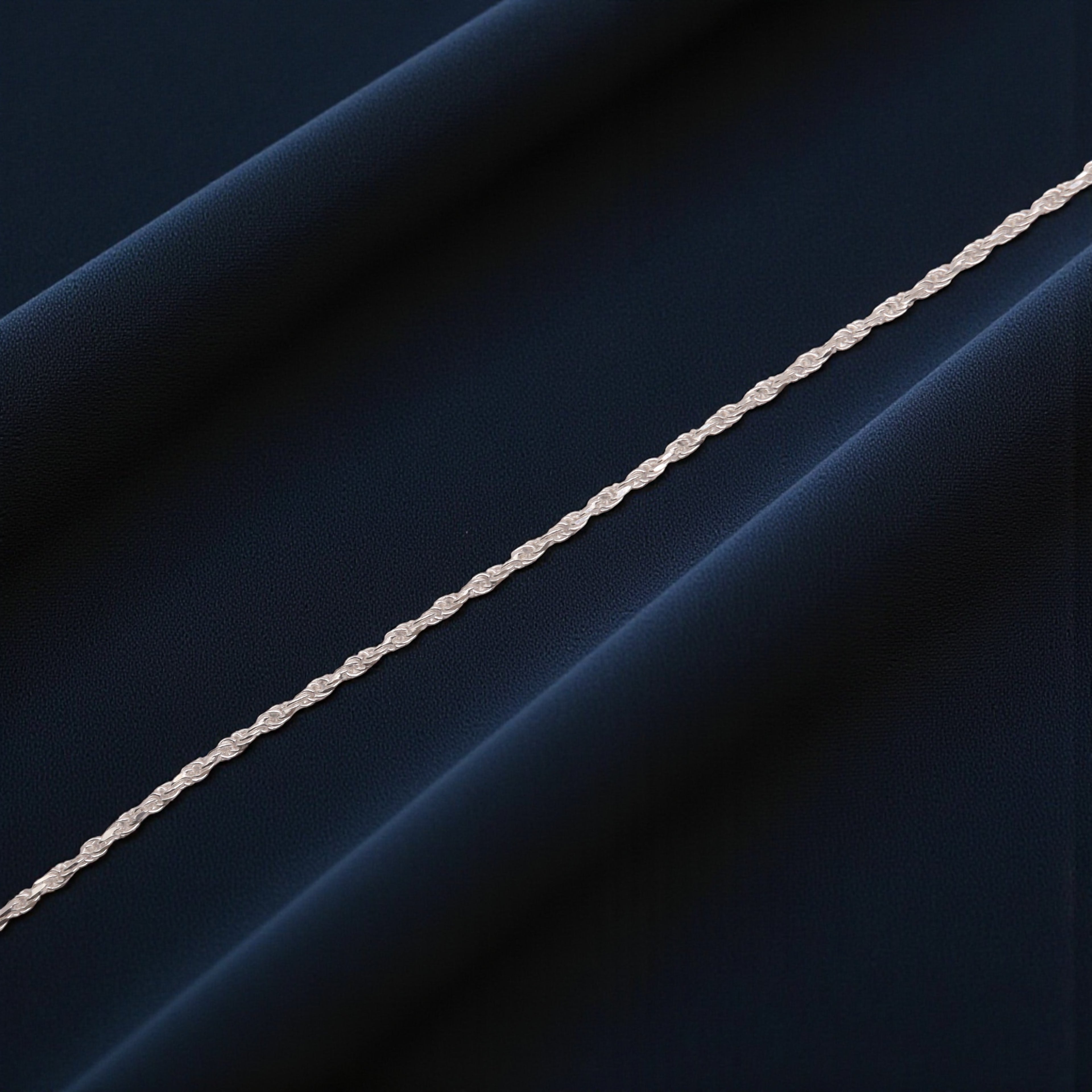 Pulso Torzal Delgado Plata .925 | Jozep Joyería Plateado 17.5 Cm