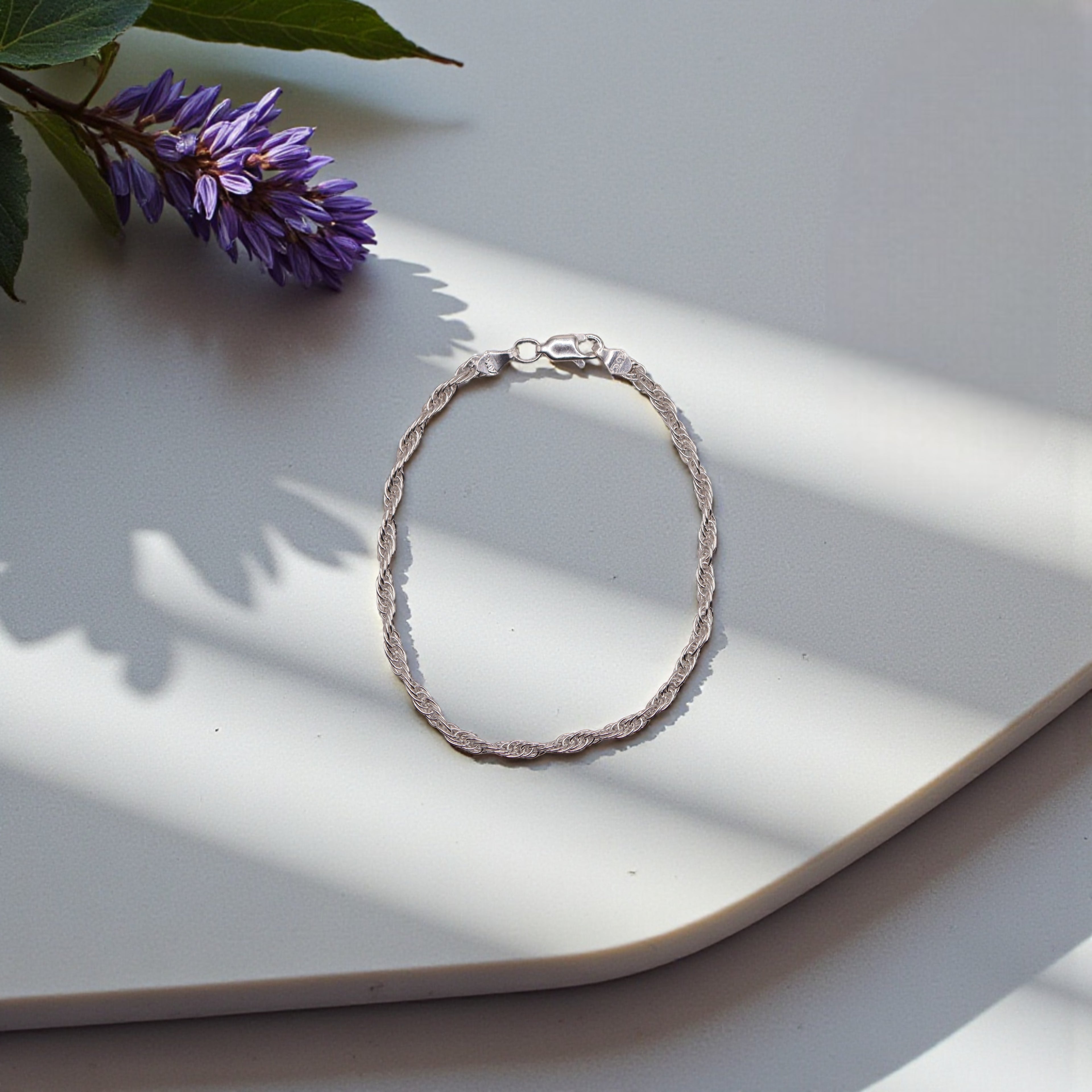 Pulsera Torzal Plata .925 |  18 Cm