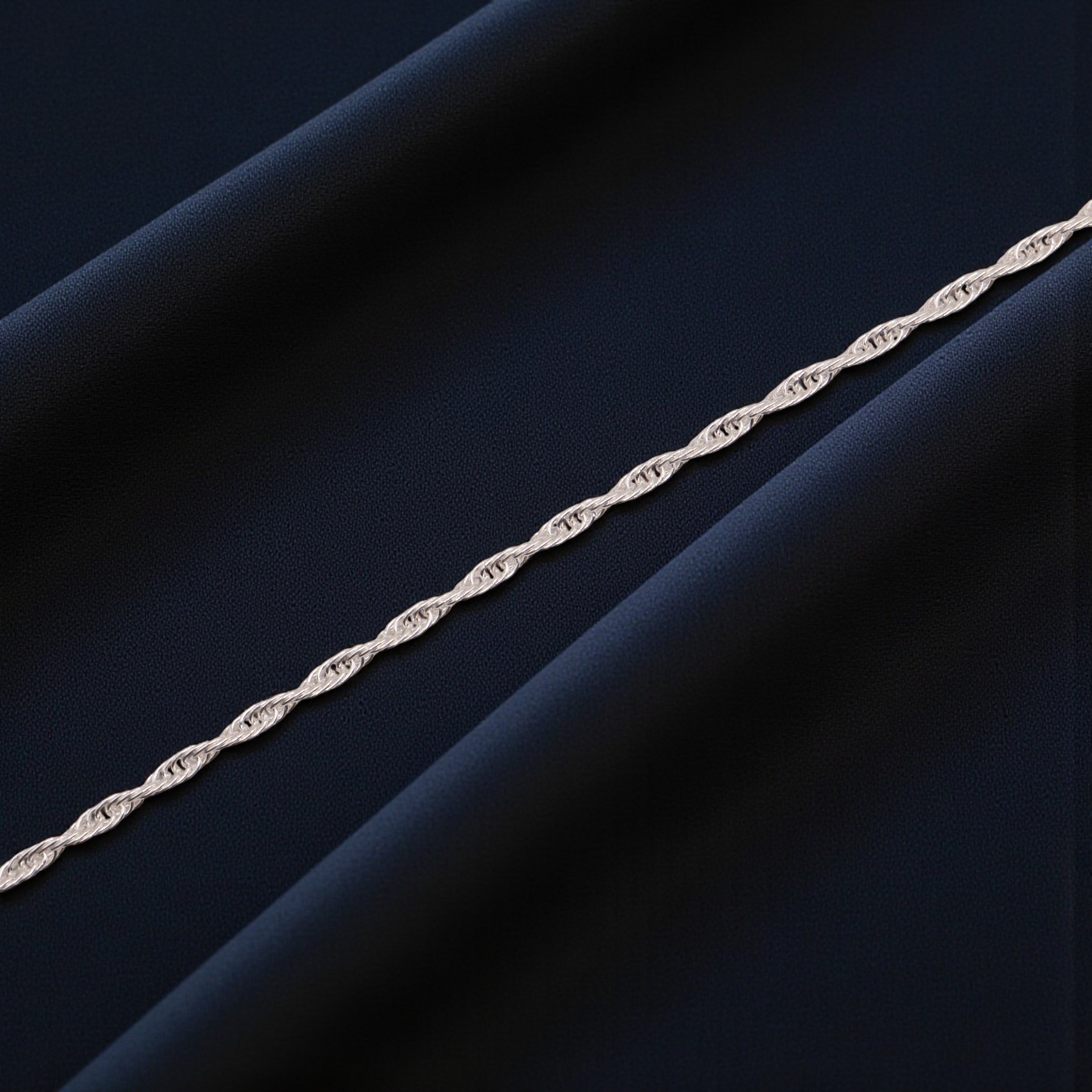 Pulsera Torzal Plata .925 |  18 Cm