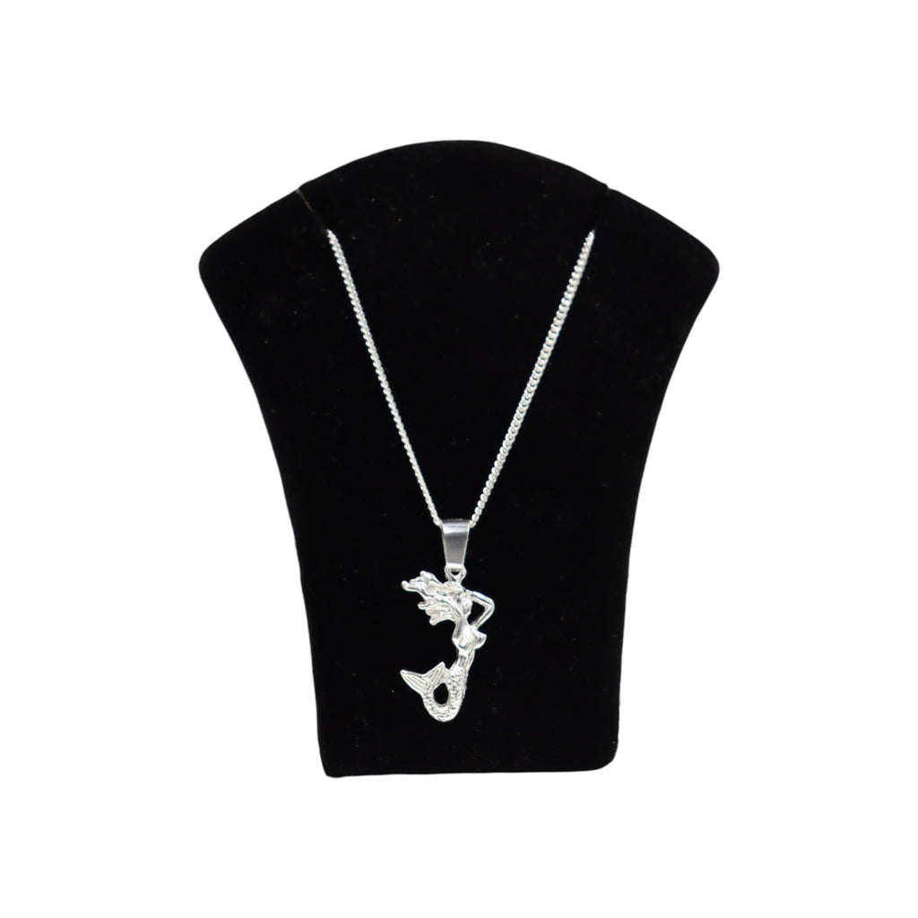 Dije De Sirena + Cadena En Plata .925