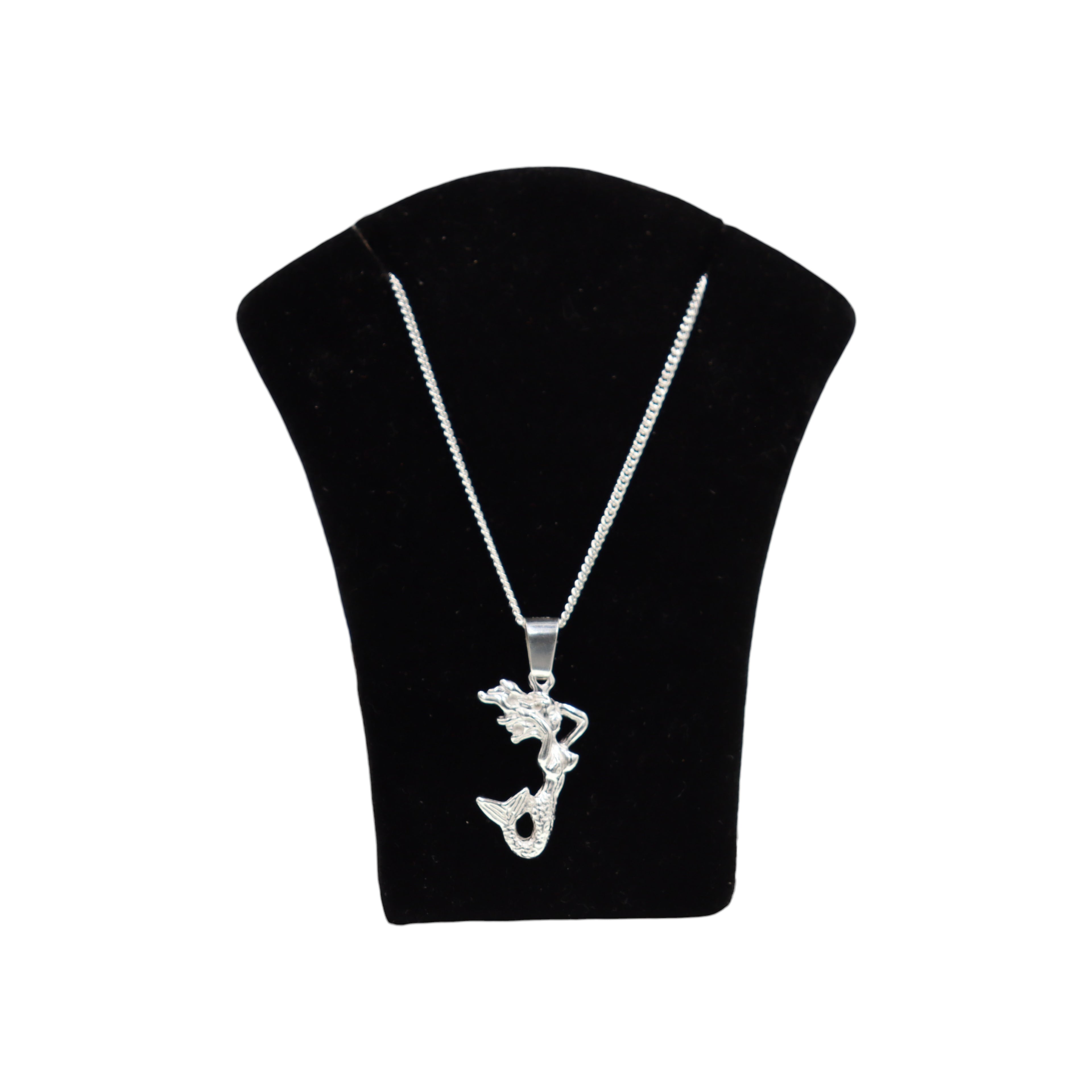 Dije De Sirena + Cadena En Plata .925