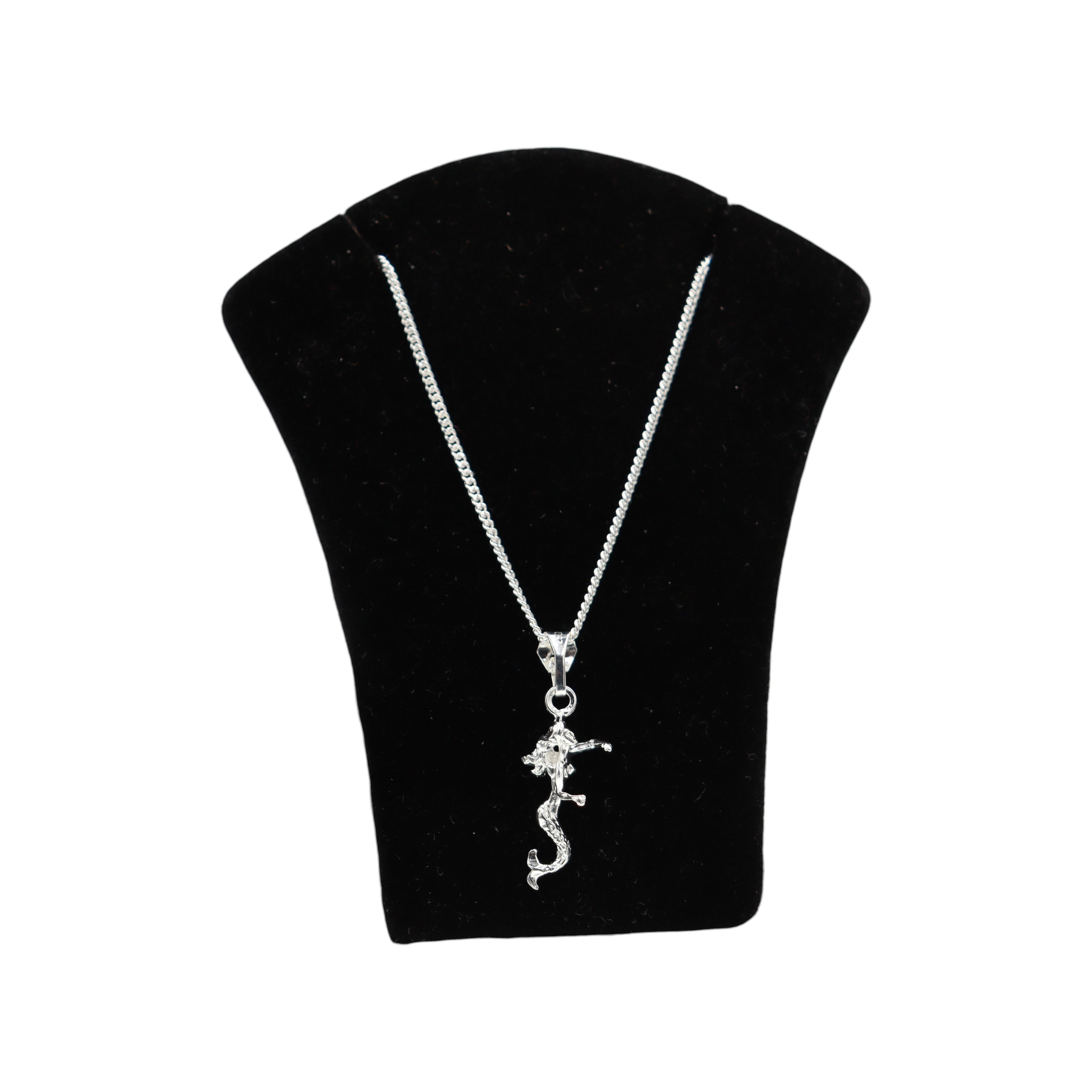 Dije De Sirena + Cadena En Plata .925