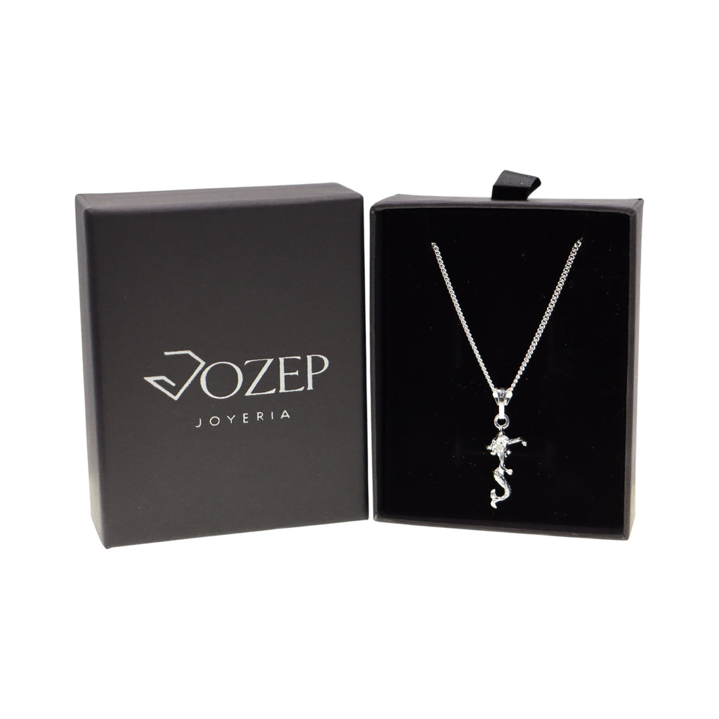 Dije De Sirena + Cadena En Plata .925