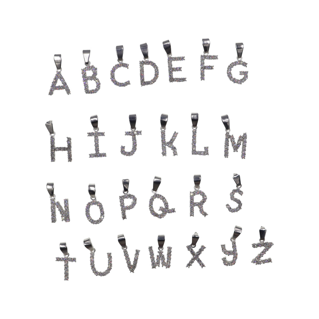 Dije De Iniciales + Cadena En Plata .925