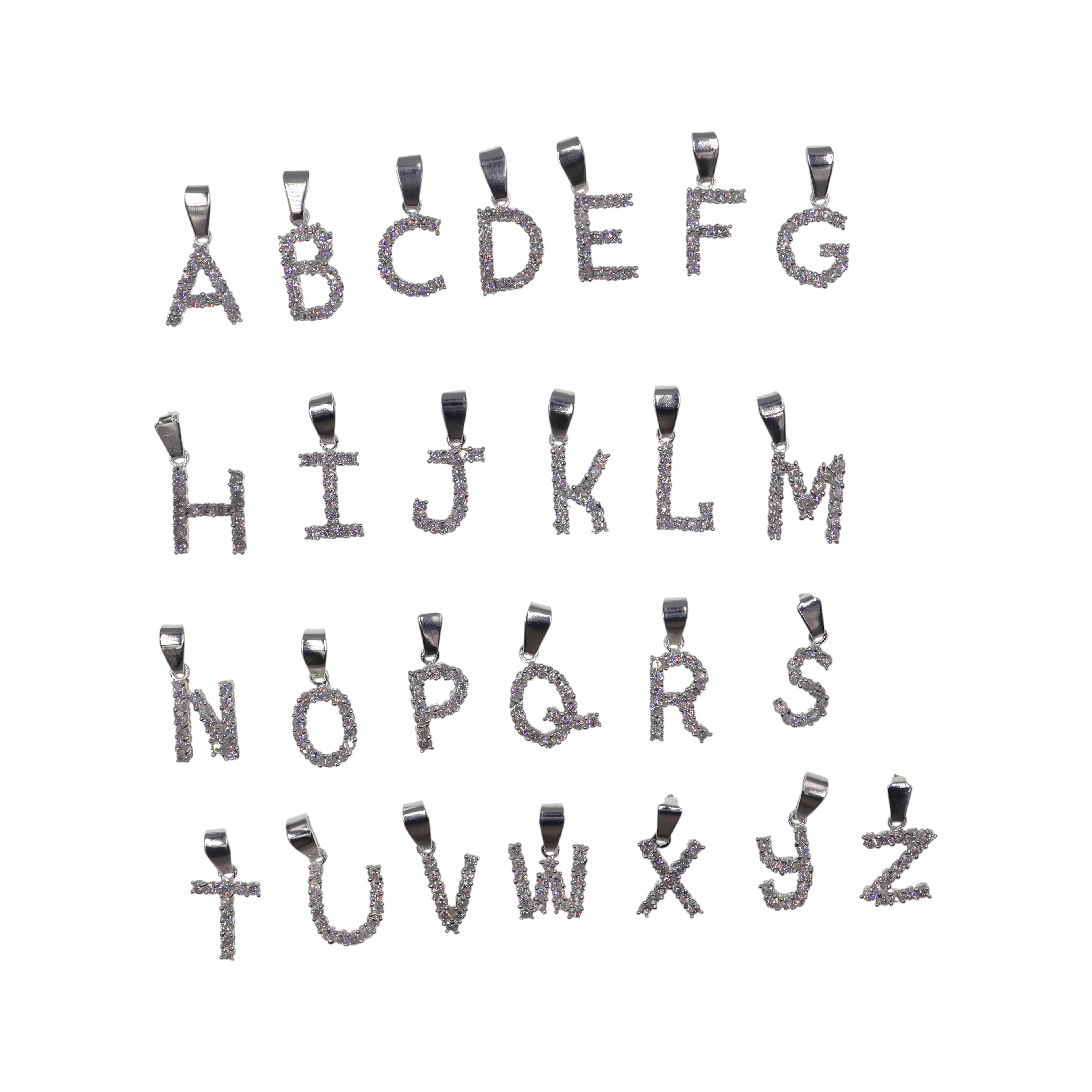 Dije De Iniciales + Cadena En Plata .925