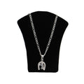 Dije Caballo Herradura Mini + Cadena en Plata .925