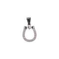 Dije Herradura Blanca + Cadena en Plata .925