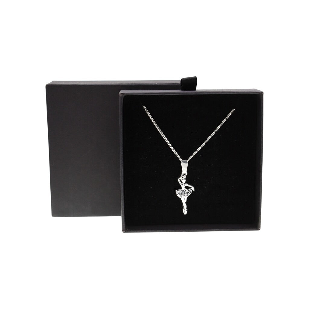 Dije De Bailarina + Cadena En Plata .925