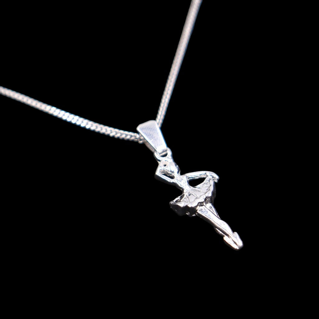 Dije De Bailarina + Cadena En Plata .925