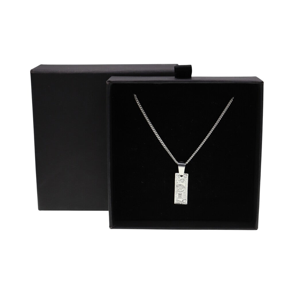 Dije De Dolar Chico + Cadena En Plata .925