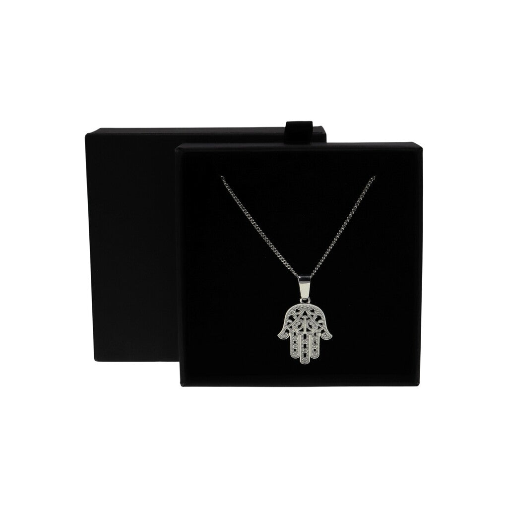 Dije Mano De Fatima + Cadena En Plata .925