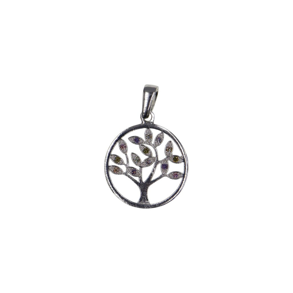 Dije Arbol De La Vida + Cadena En Plata .925