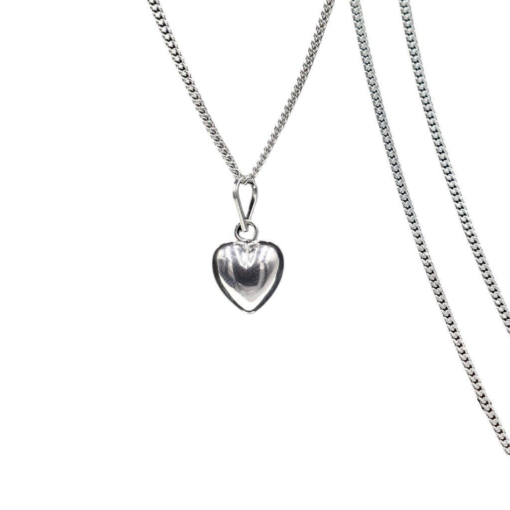 Dije De Corazon + Cadena En Plata .925