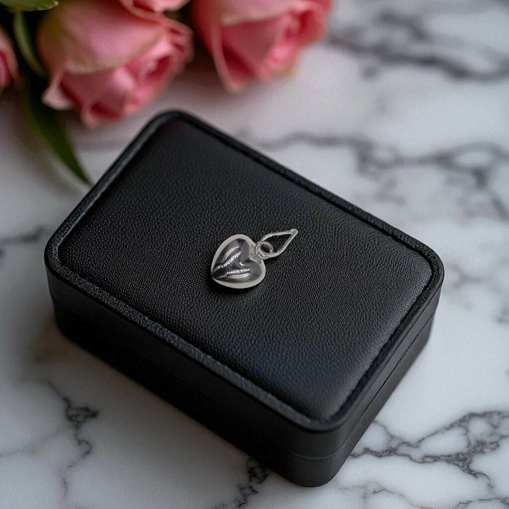 Dije De Corazon + Cadena En Plata .925