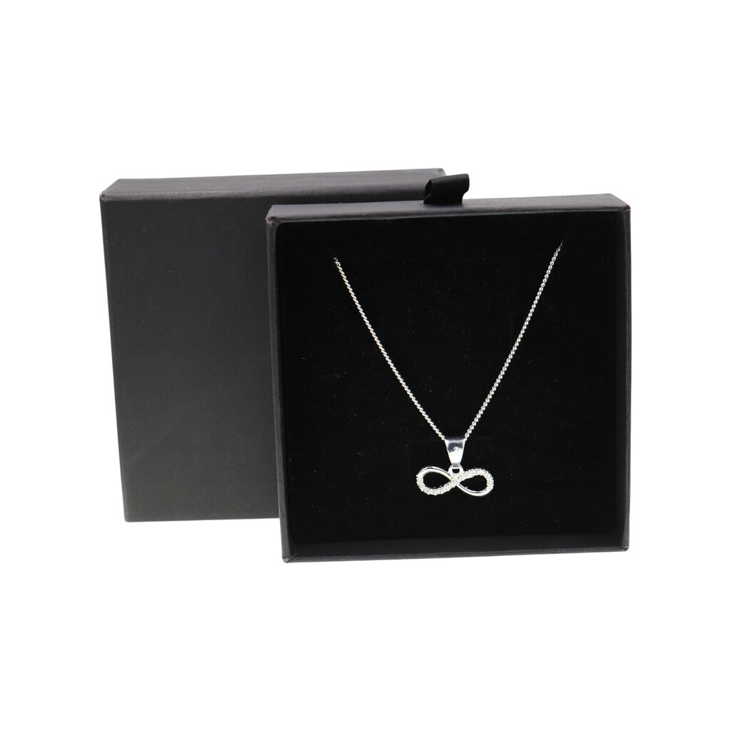 Dije Infinito + Cadena En Plata .925