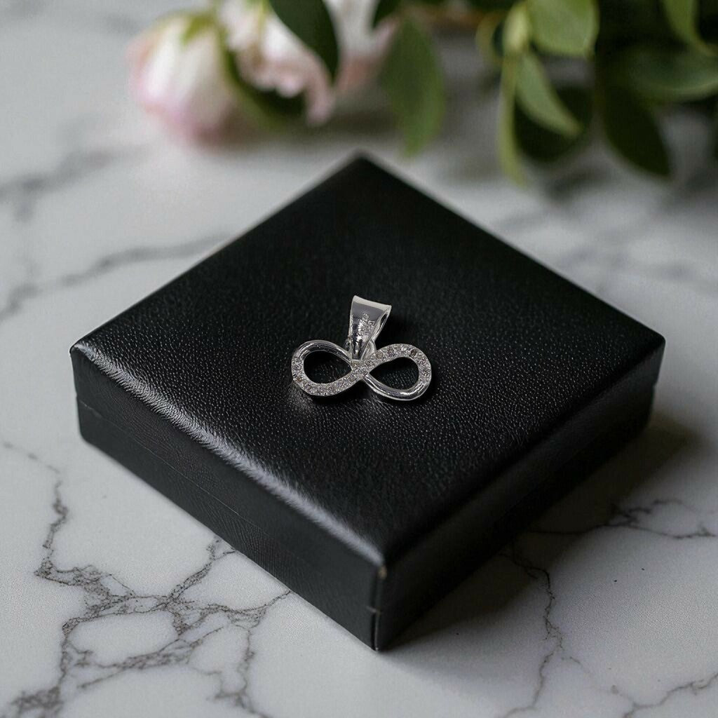Dije Infinito + Cadena En Plata .925