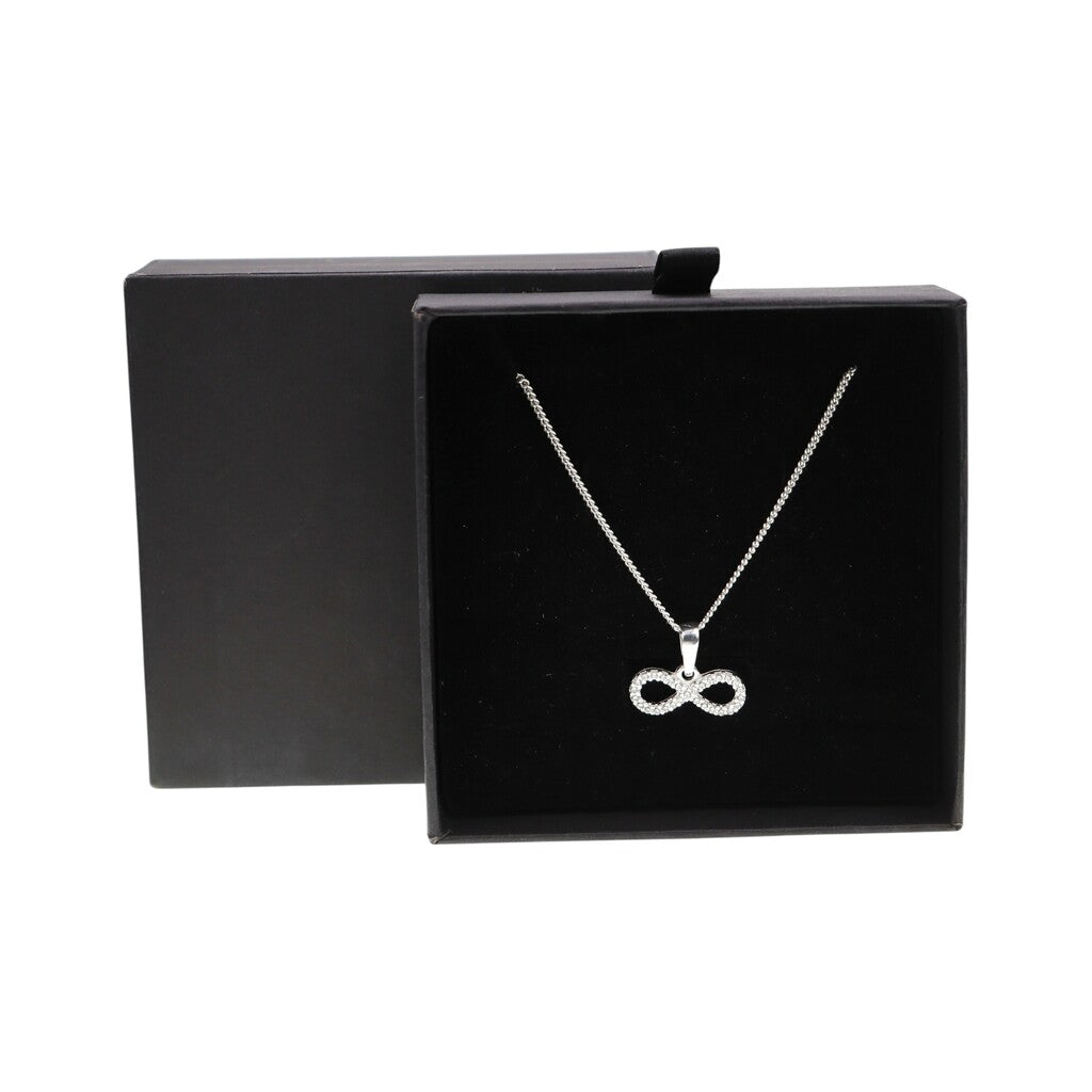 Dije Infinito + Cadena En Plata 925