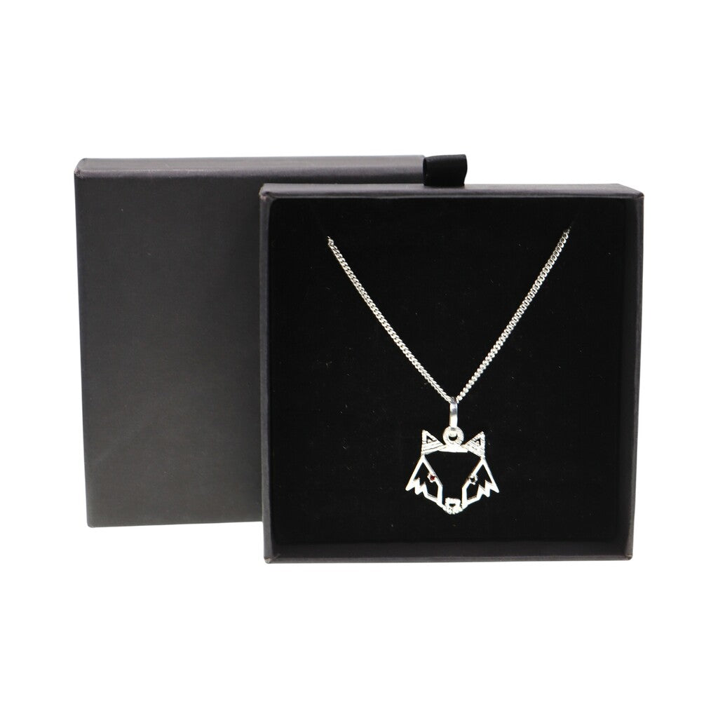 Dije De Zorro + Cadena En Plata .925