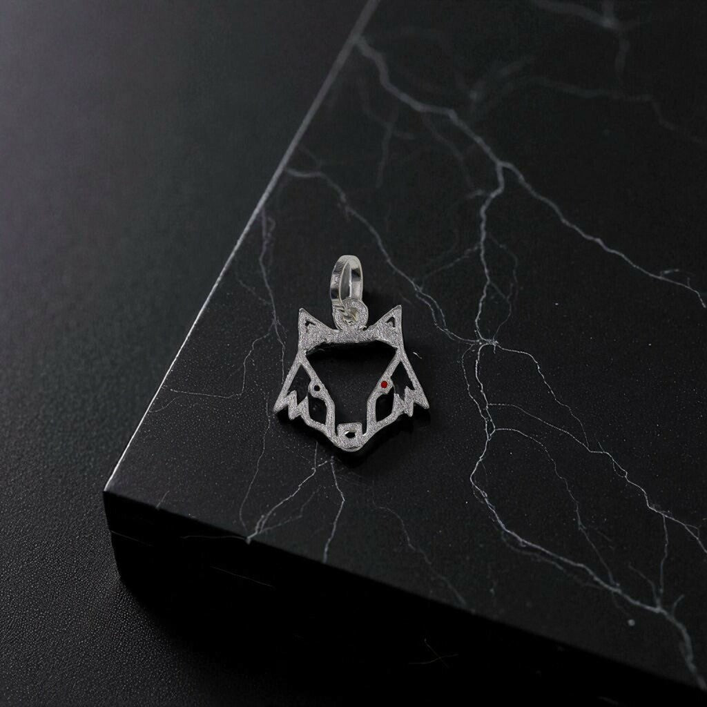 Dije De Zorro + Cadena En Plata .925