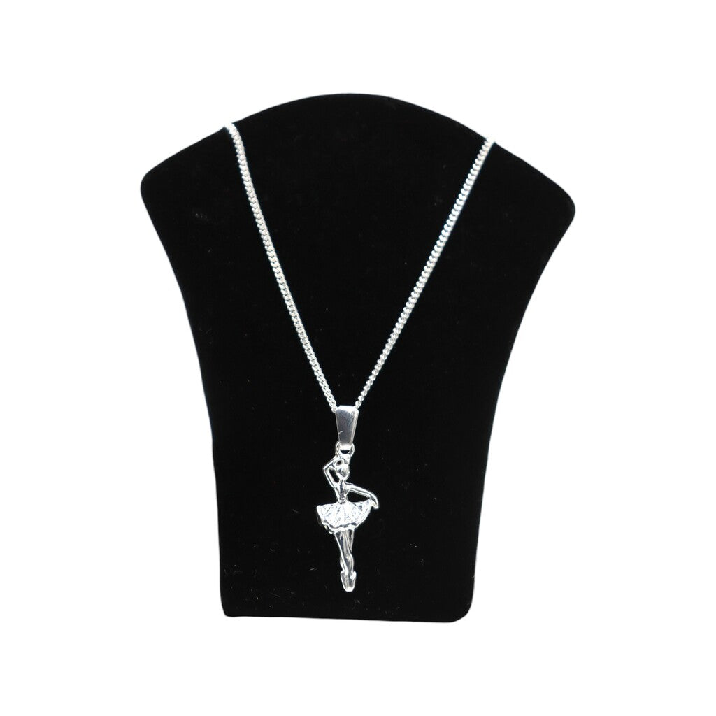 Dije De Bailarina + Cadena En Plata .925