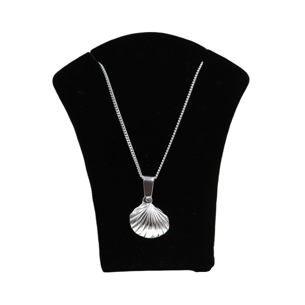 Dije De Concha + Cadena En Plata .925