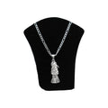 Dije Santa Muerte + Cadena En Plata .925