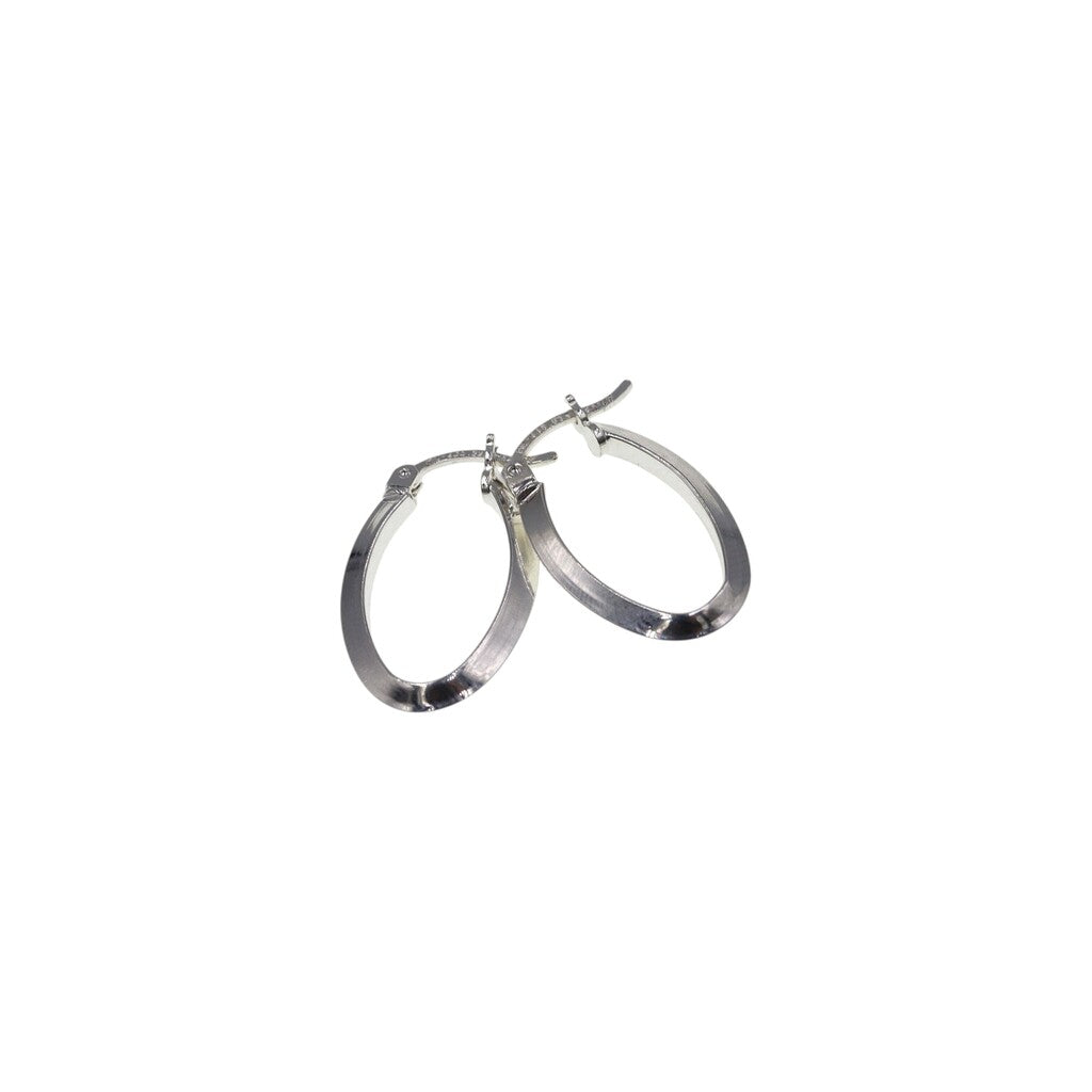 Arracadas Lisas Ovaladas de Plata .925