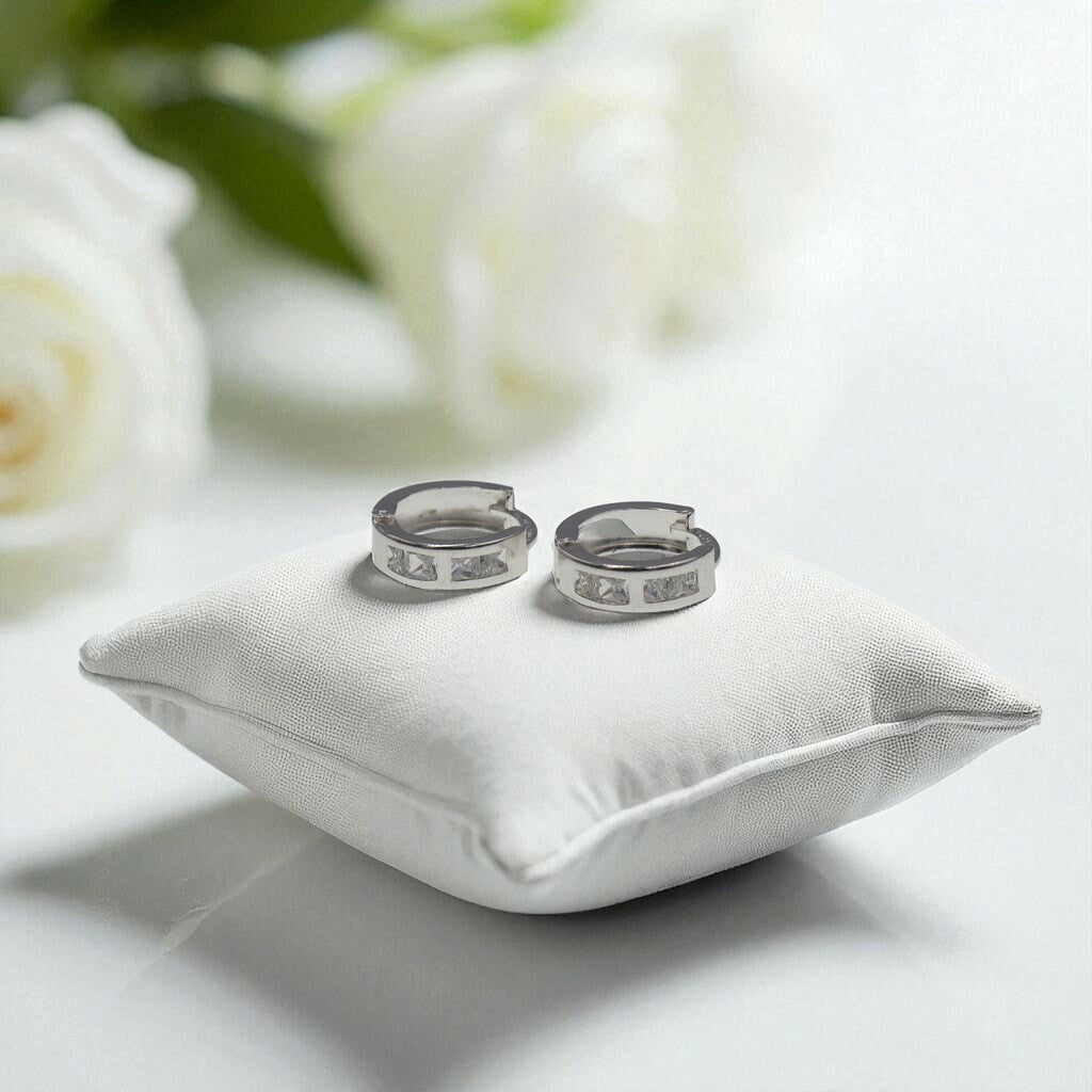 Arracadas Huggies Minis de Plata .925