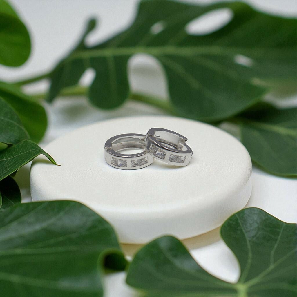 Arracadas Huggies Minis de Plata .925